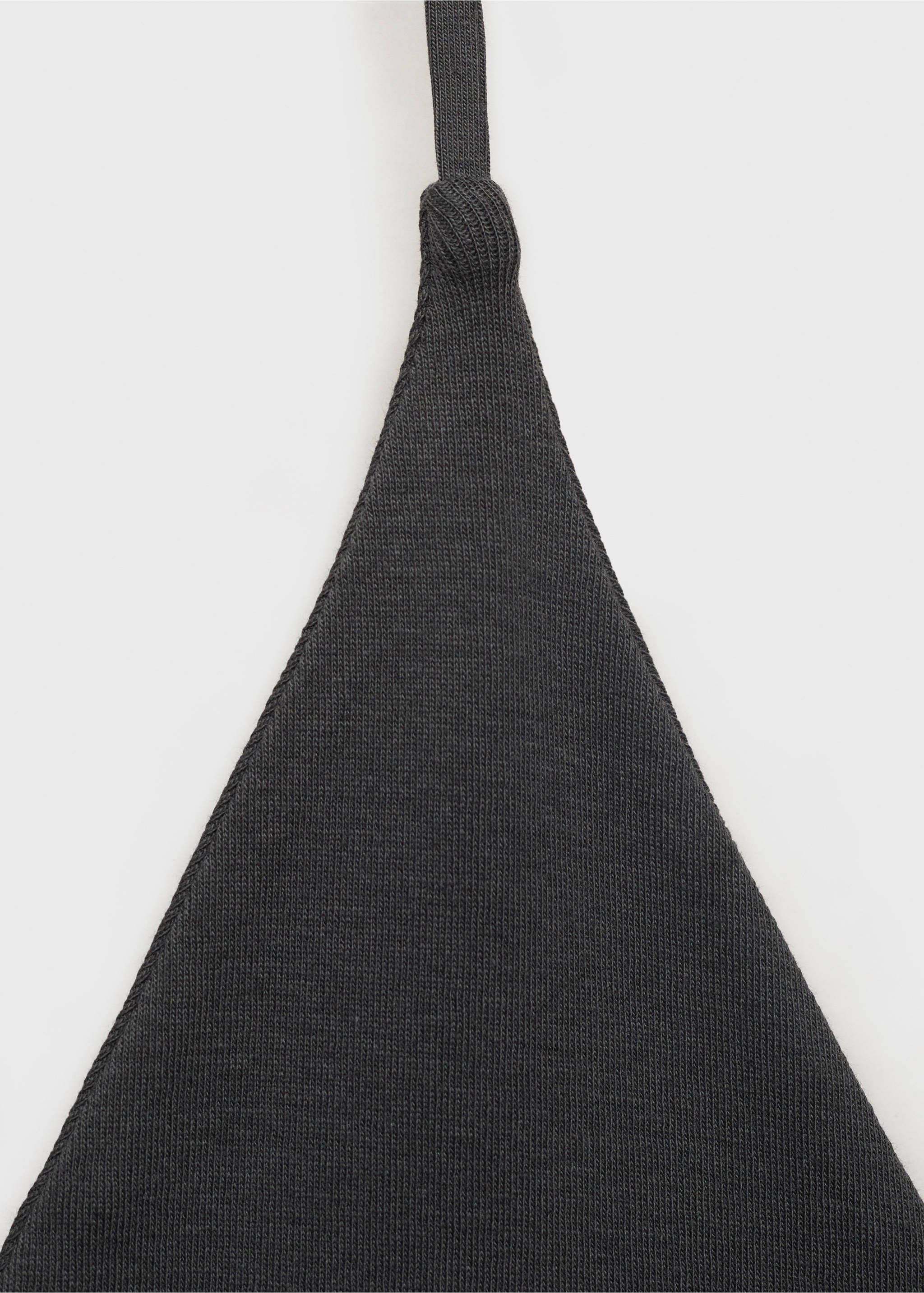 Open-back cotton top - Details of the article 0, Charcoal. Ref: 17002911-00.