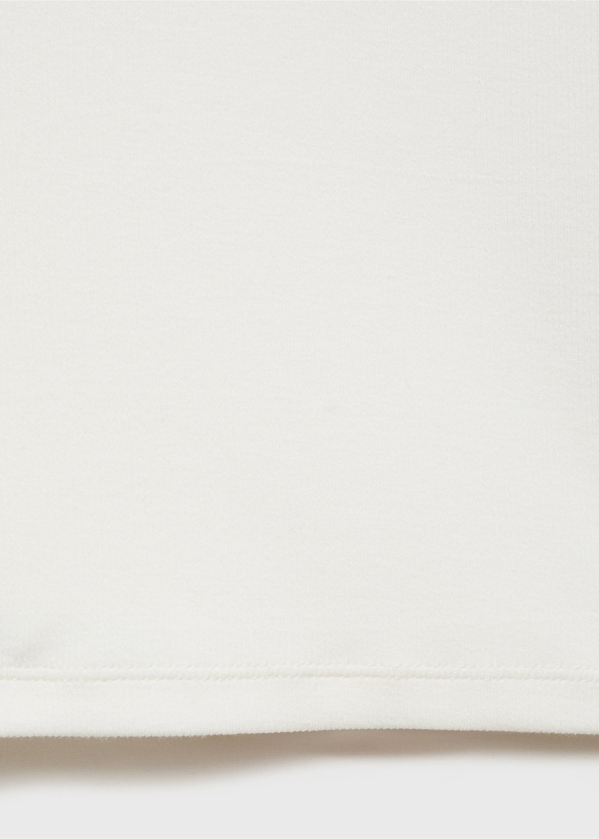 Asymmetrical top with contrasting trim - Details of the article 0, Ecru. Ref: 17002913-00.