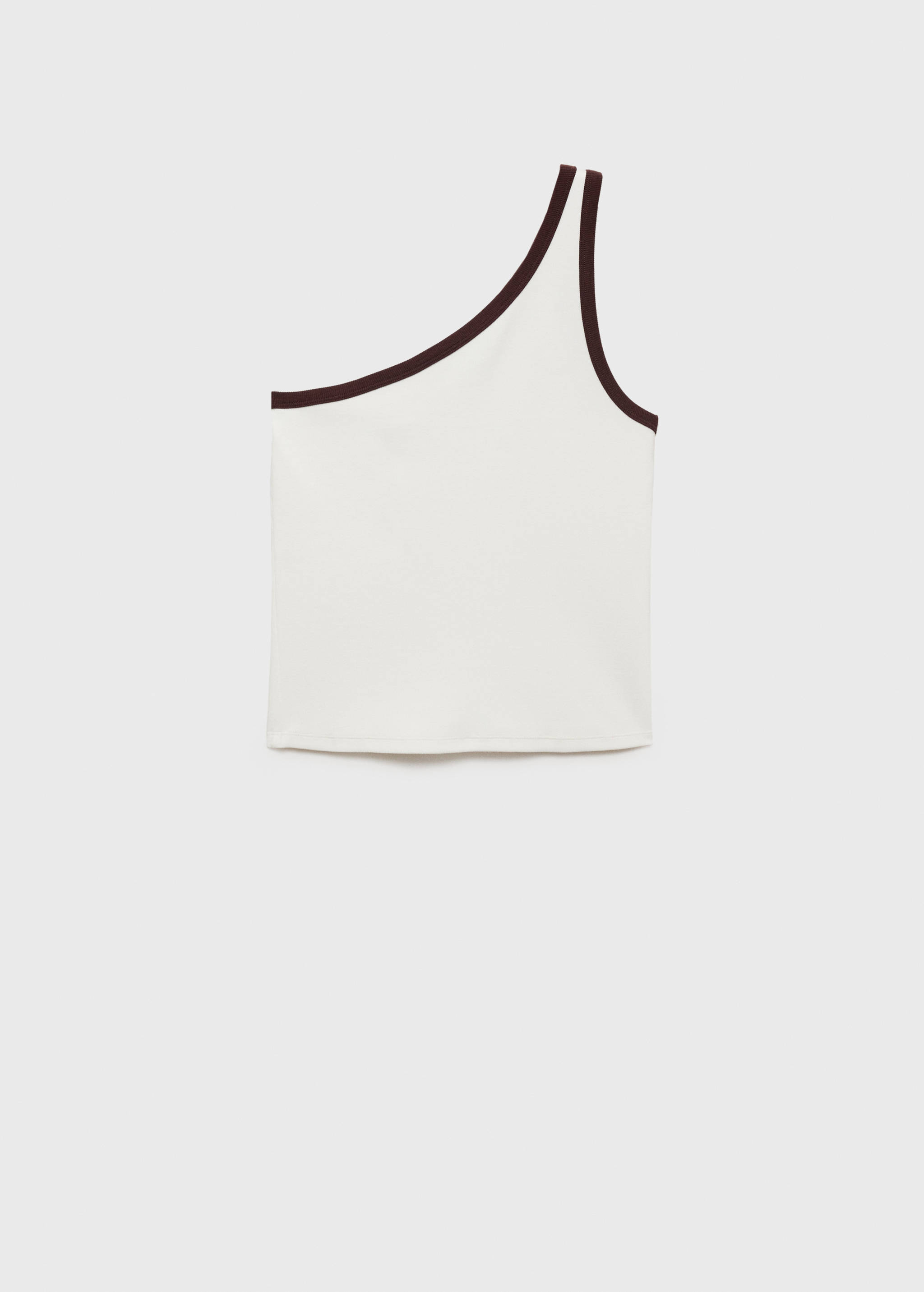Asymmetrical top with contrasting trim - Article without model