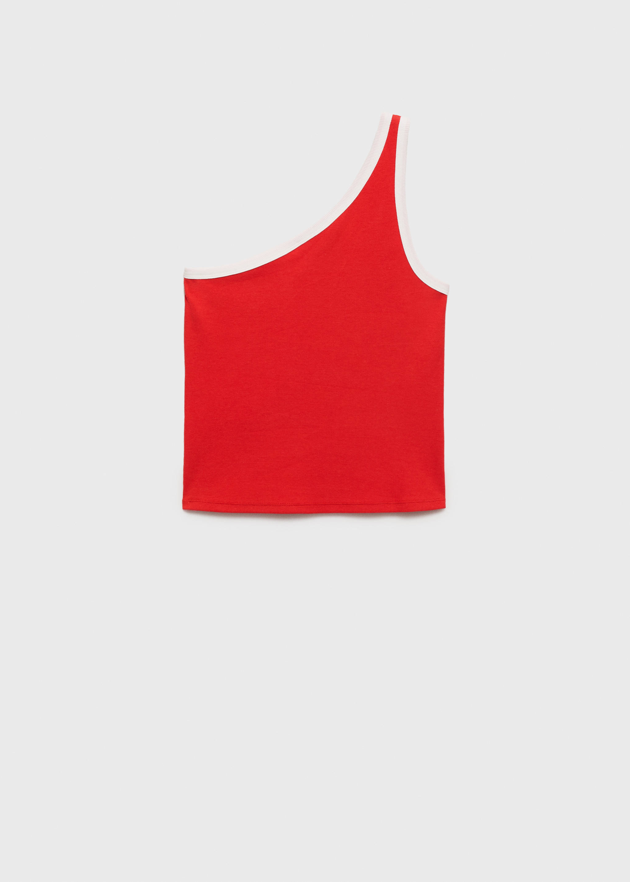 Asymmetrical top with contrasting trim - Article without model