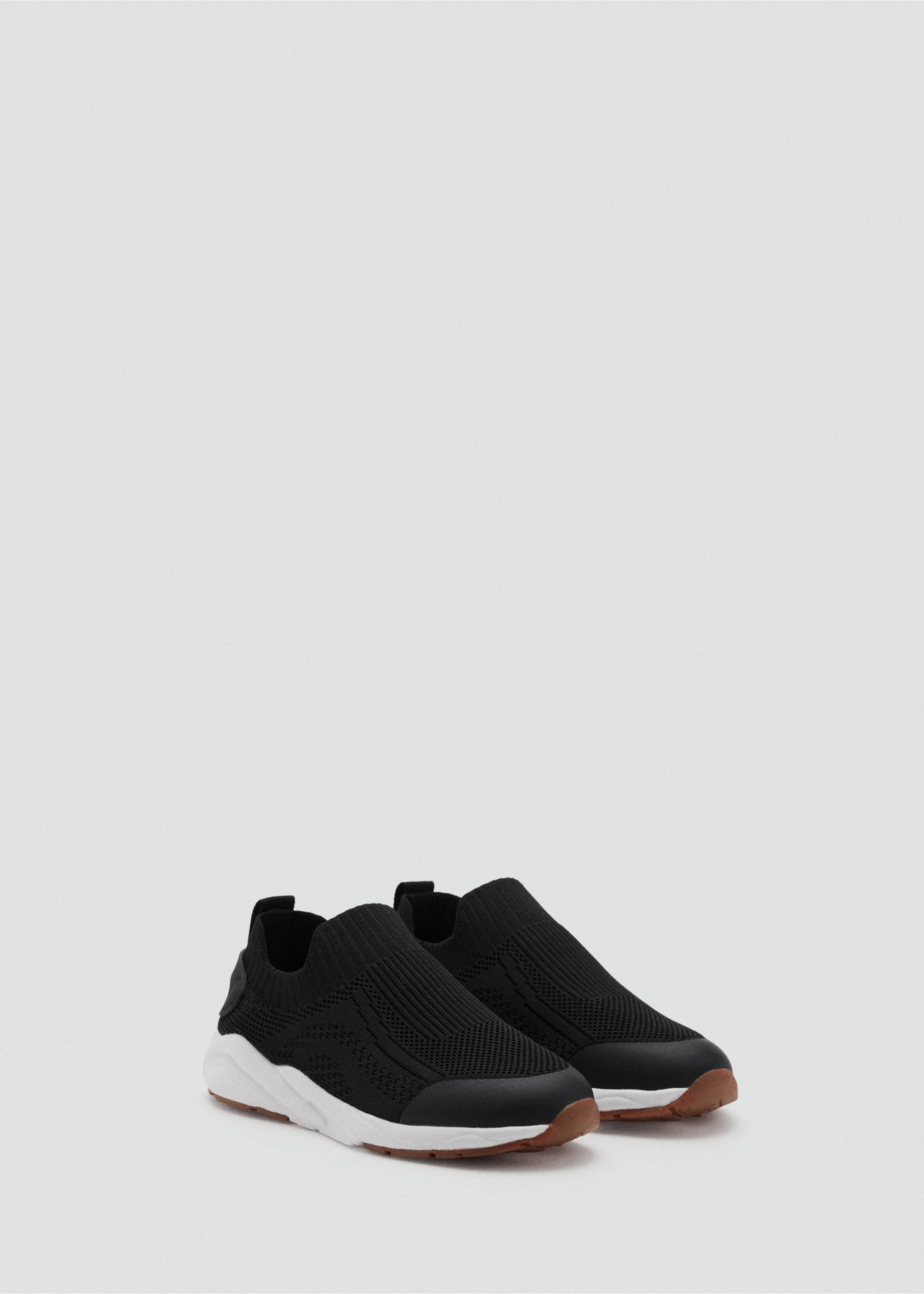 Elastic panel sneakers - Medium plane, Black. Ref: 17002921-00.