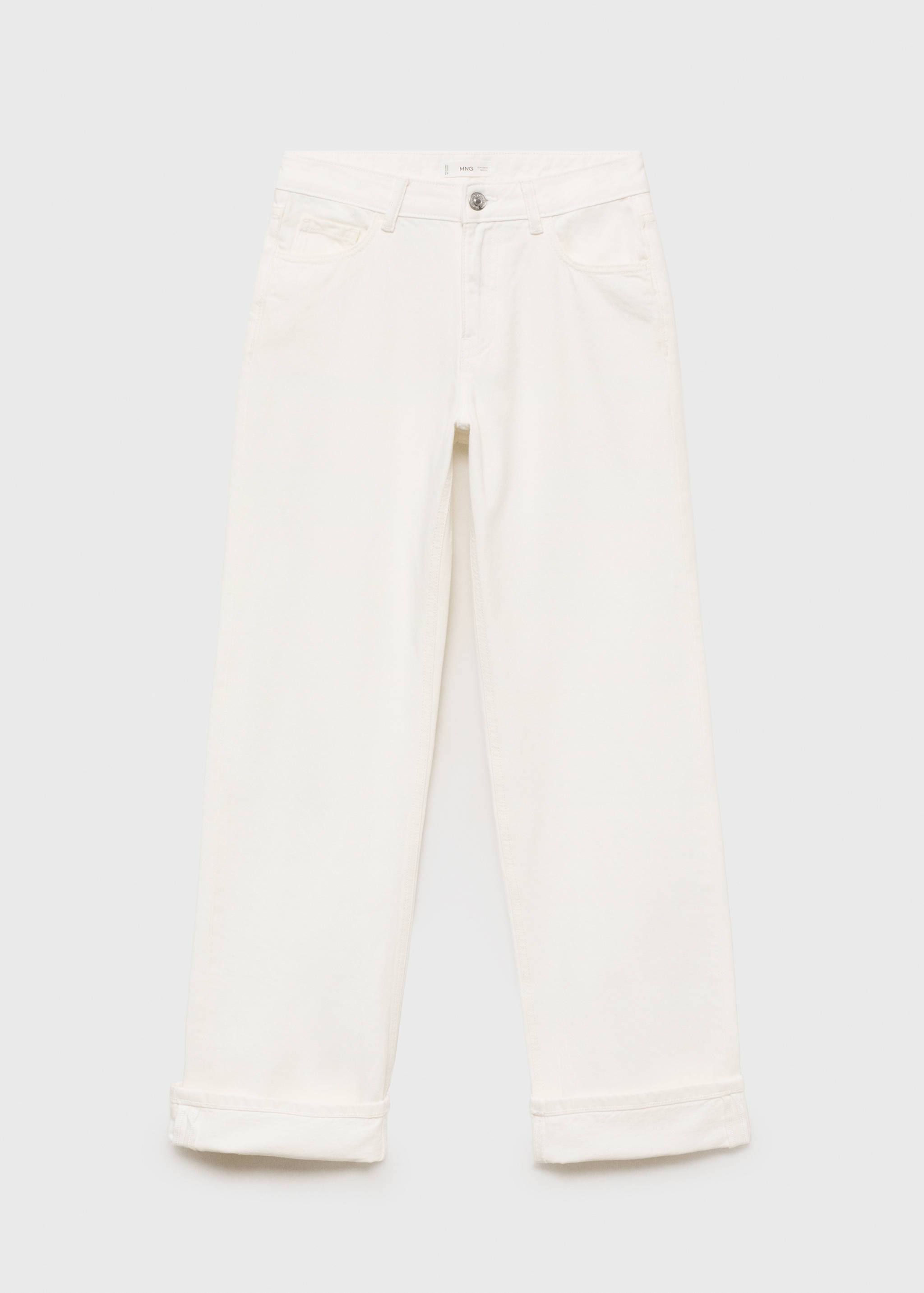 Wideleg-Jeans mit Saum-Umschlag - Artikel ohne Model
