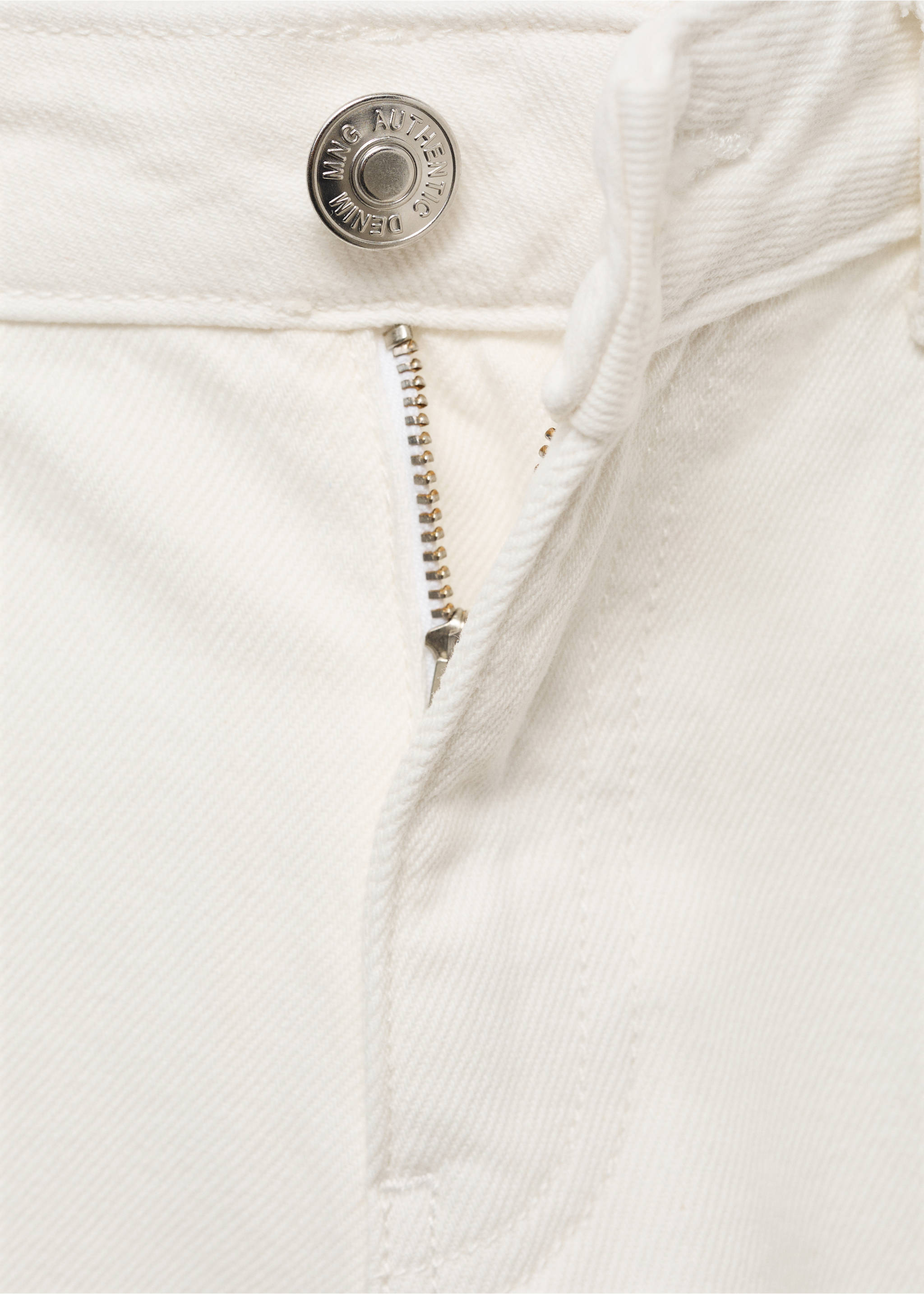 Jeans wideleg bajo vuelto - Detalle del artículo 8, Blanco roto. Ref: 17003283-00.