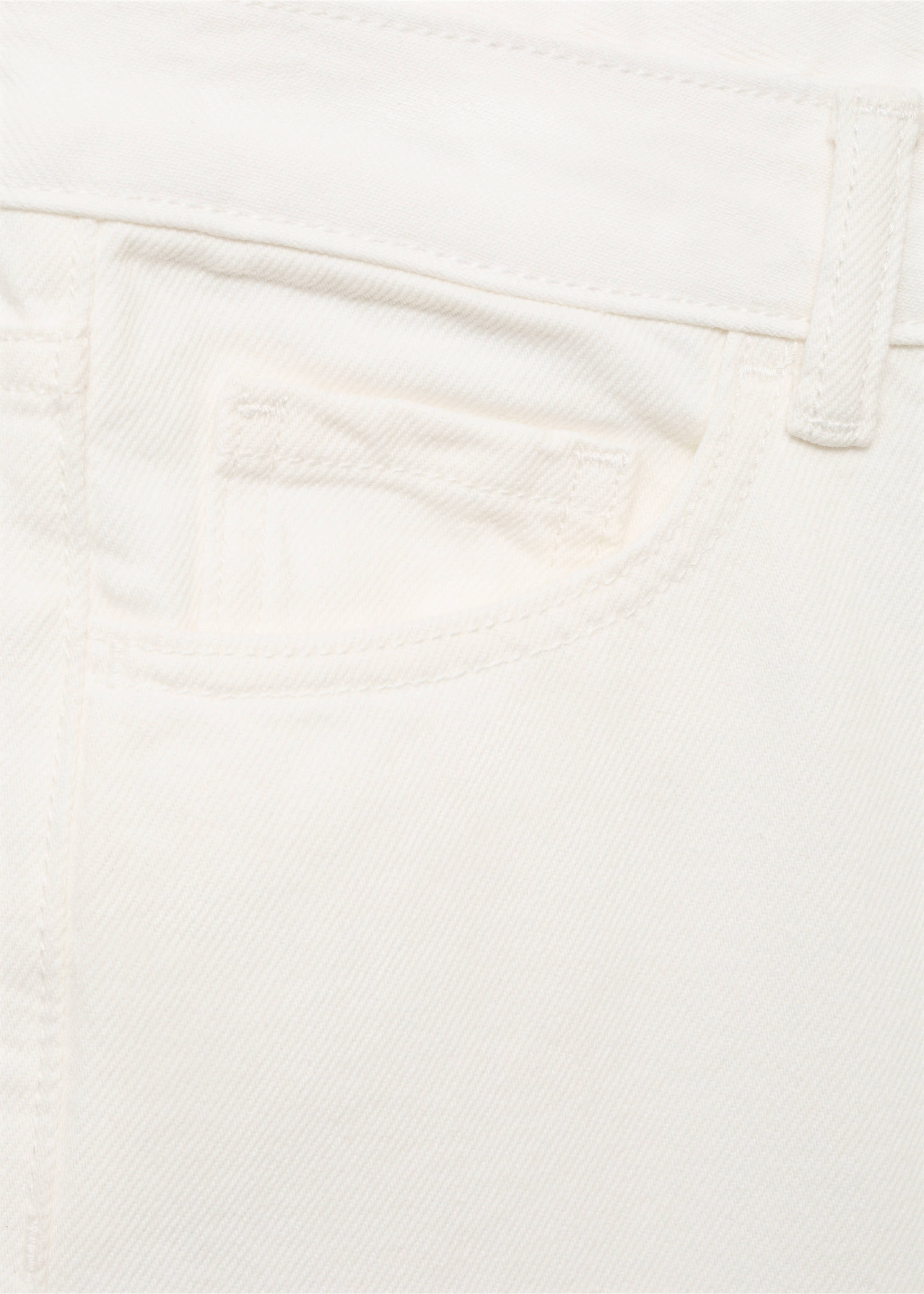 Jeans wideleg bajo vuelto - Detalle del artículo 0, Blanco roto. Ref: 17003283-00.