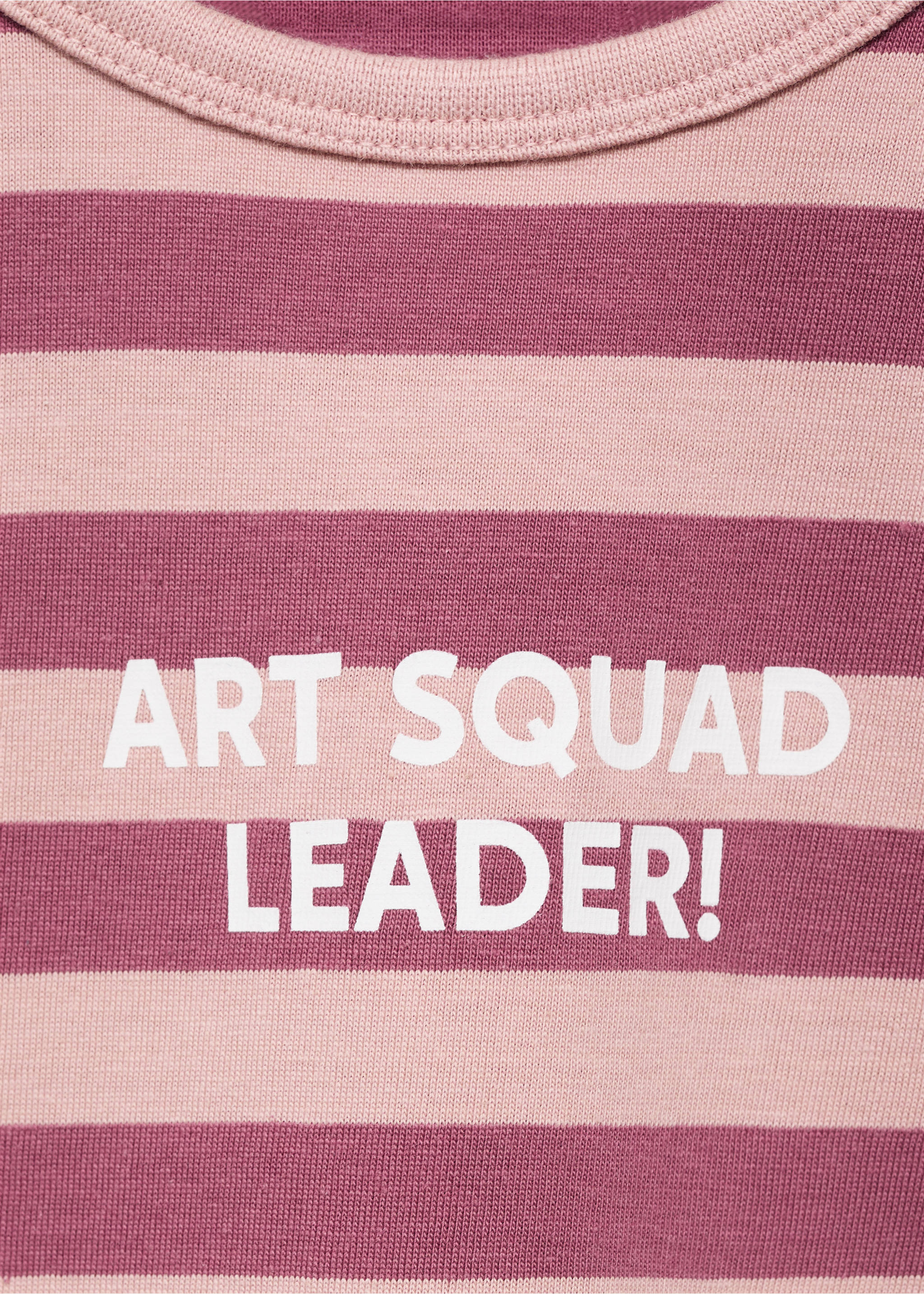 Printed striped T-shirt - Details of the article 8, Pink. Ref: 17003286-00.