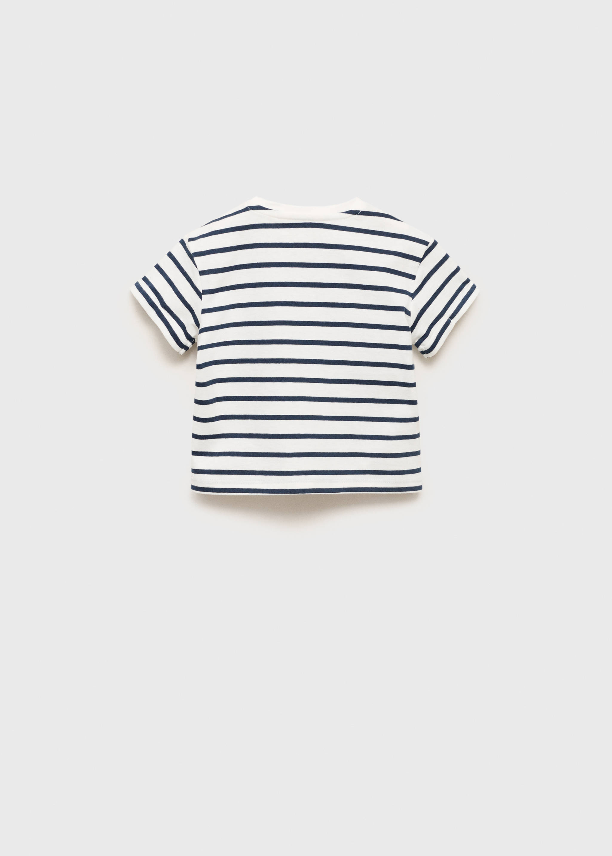 T-shirt à rayures et ornement - Verso de l’article