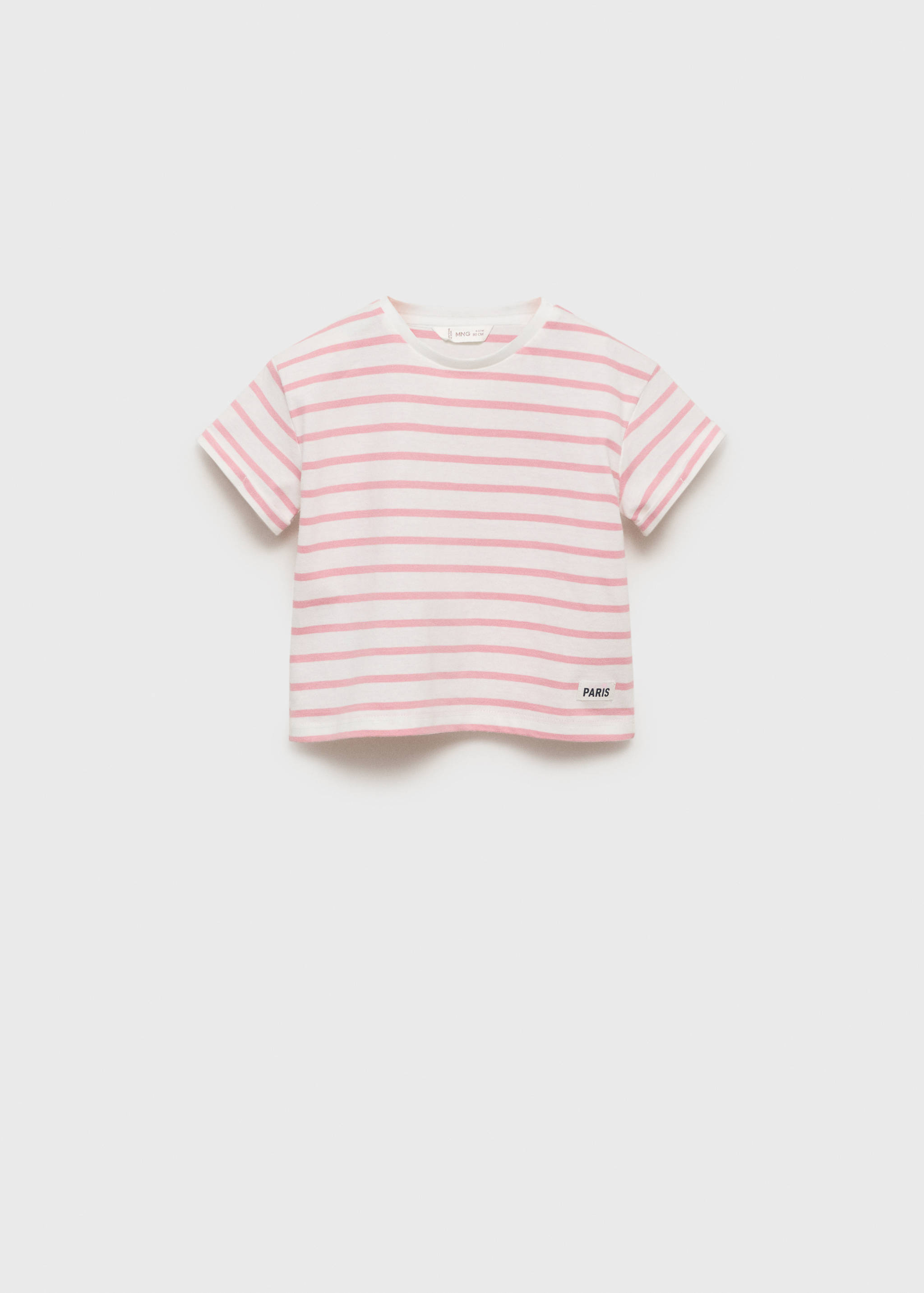 T-shirt à rayures et ornement - Article sans modèle