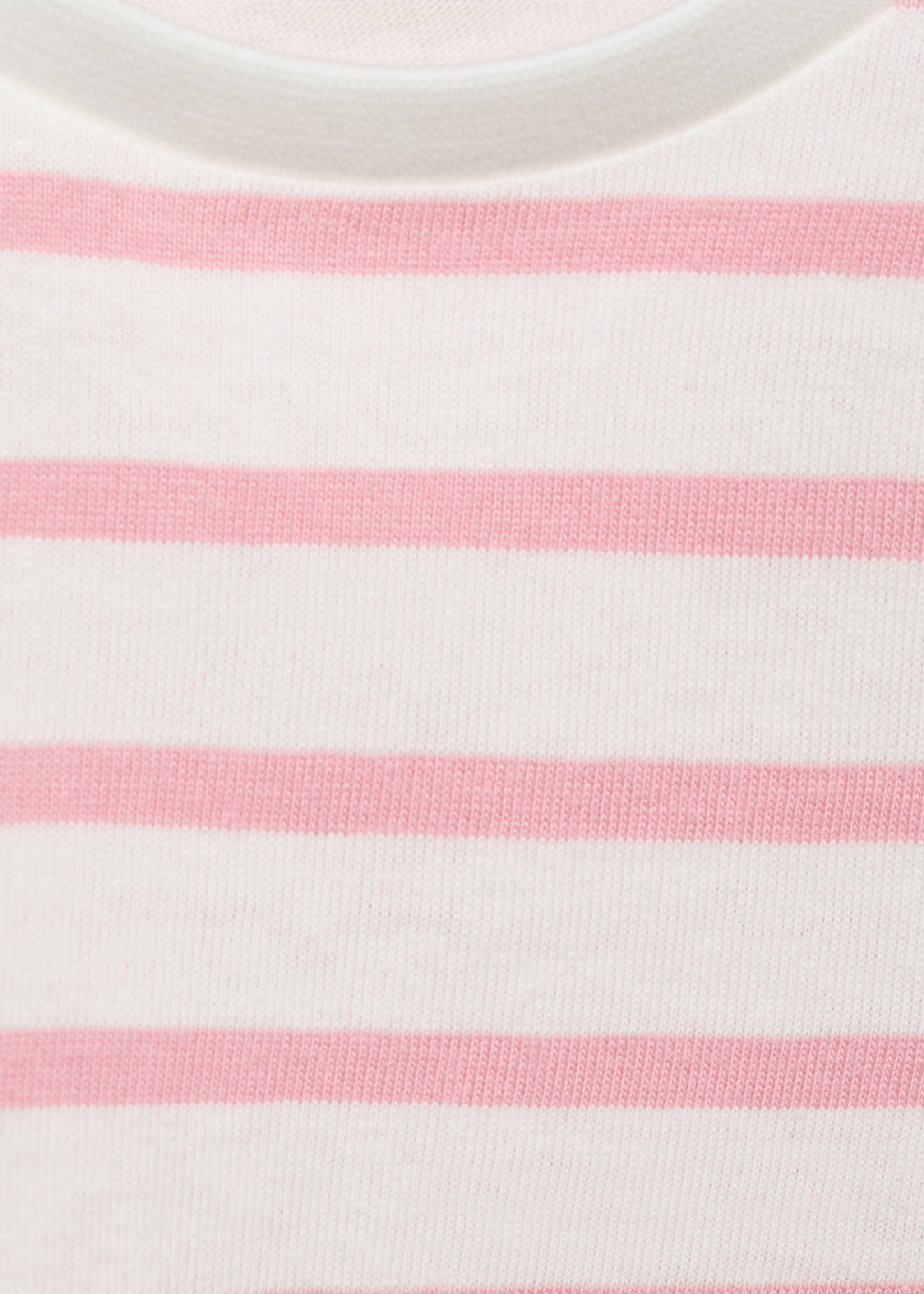 T-shirt à rayures et ornement - Détail de l'article 8, Rose. Ref: 17003289-00.