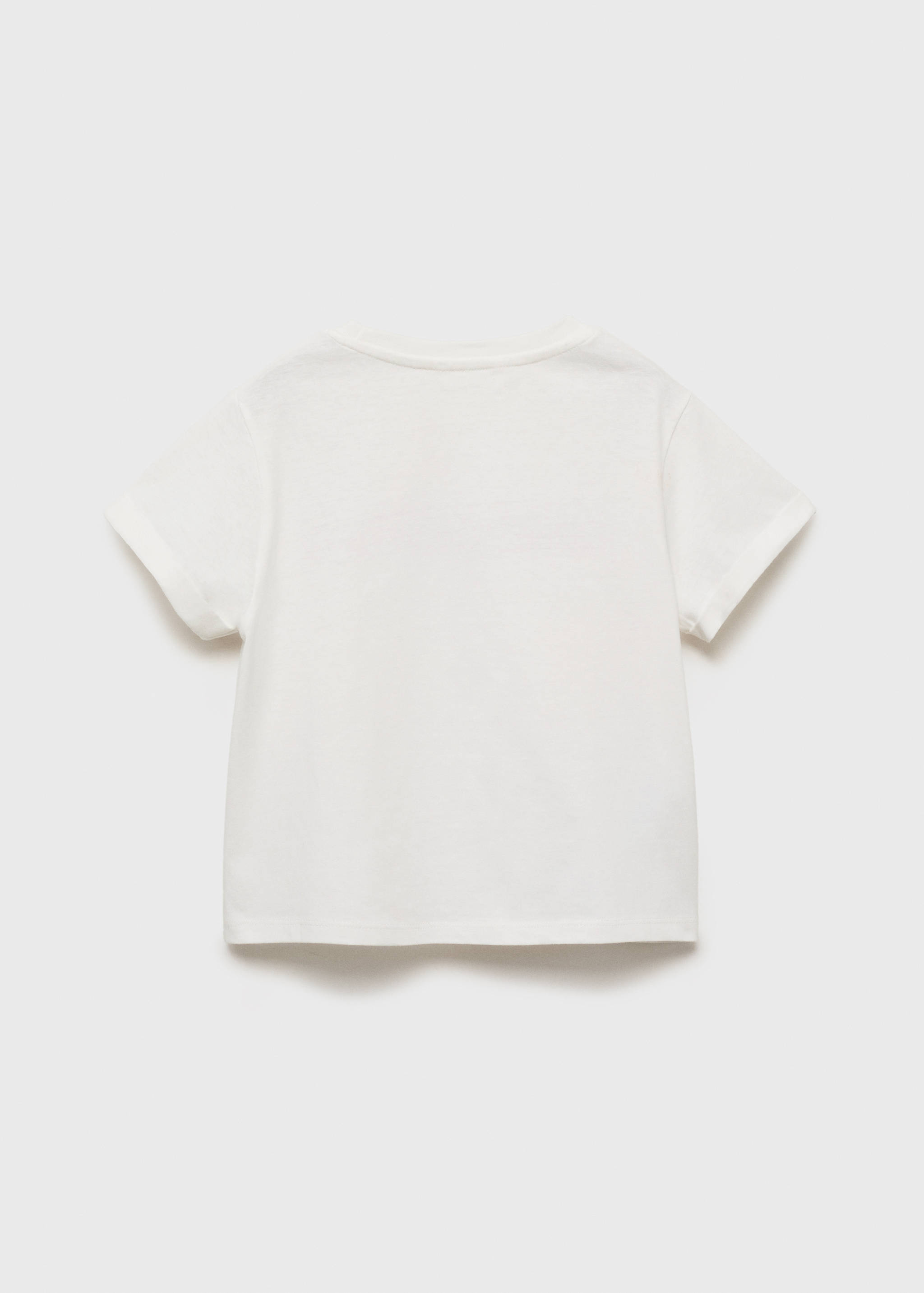 Embroidered cotton T-shirt - Reverse of the article