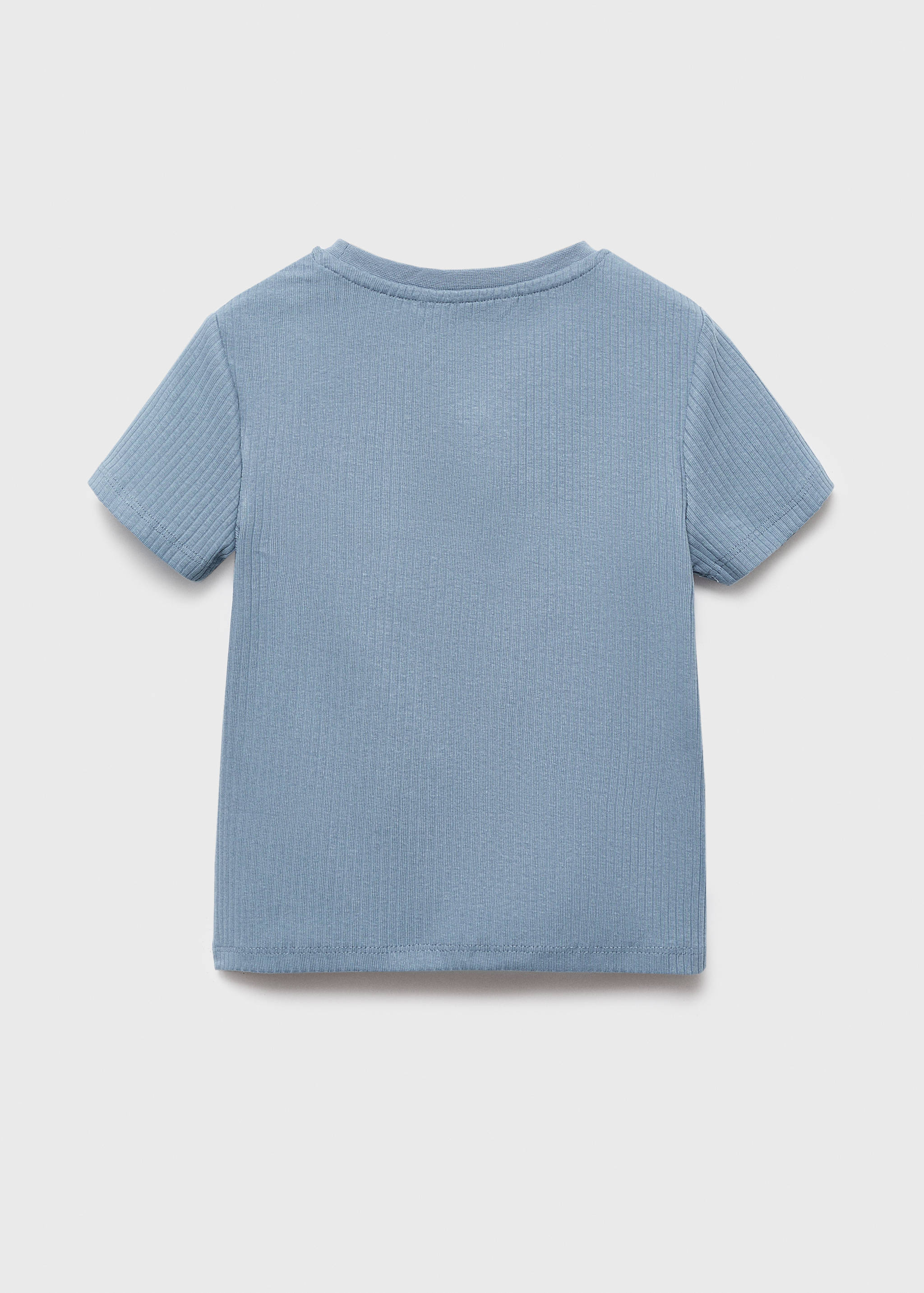 Ribbed cotton T-shirt - Reverse of the article