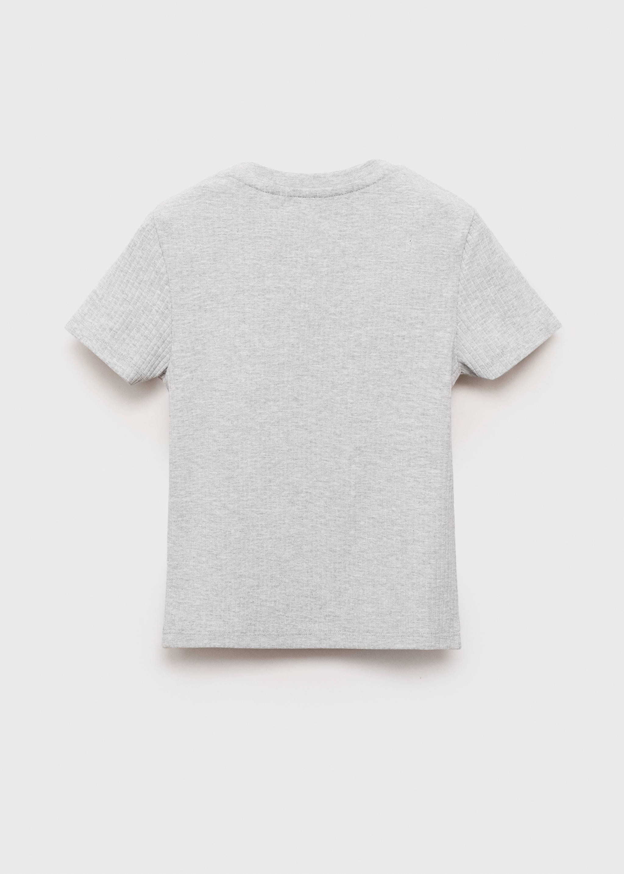 T-shirt coton côtelé - Verso de l’article