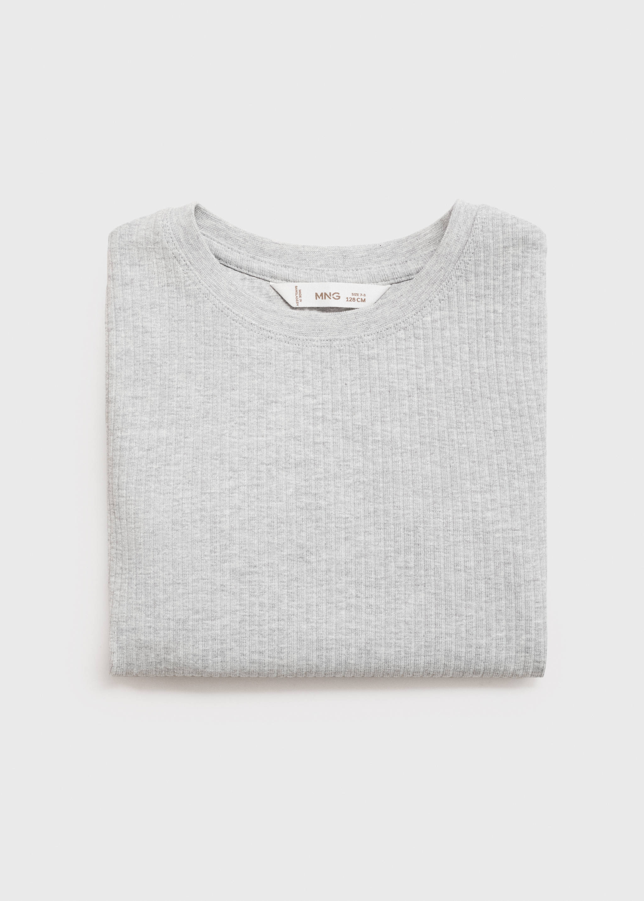 T-shirt coton côtelé - Détail de l'article 0