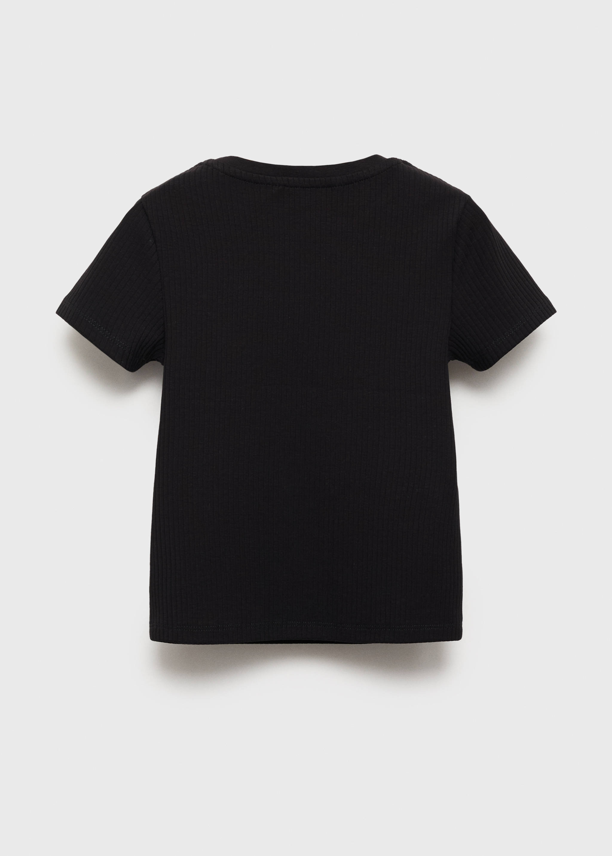 Ribbed cotton T-shirt - Reverse of the article