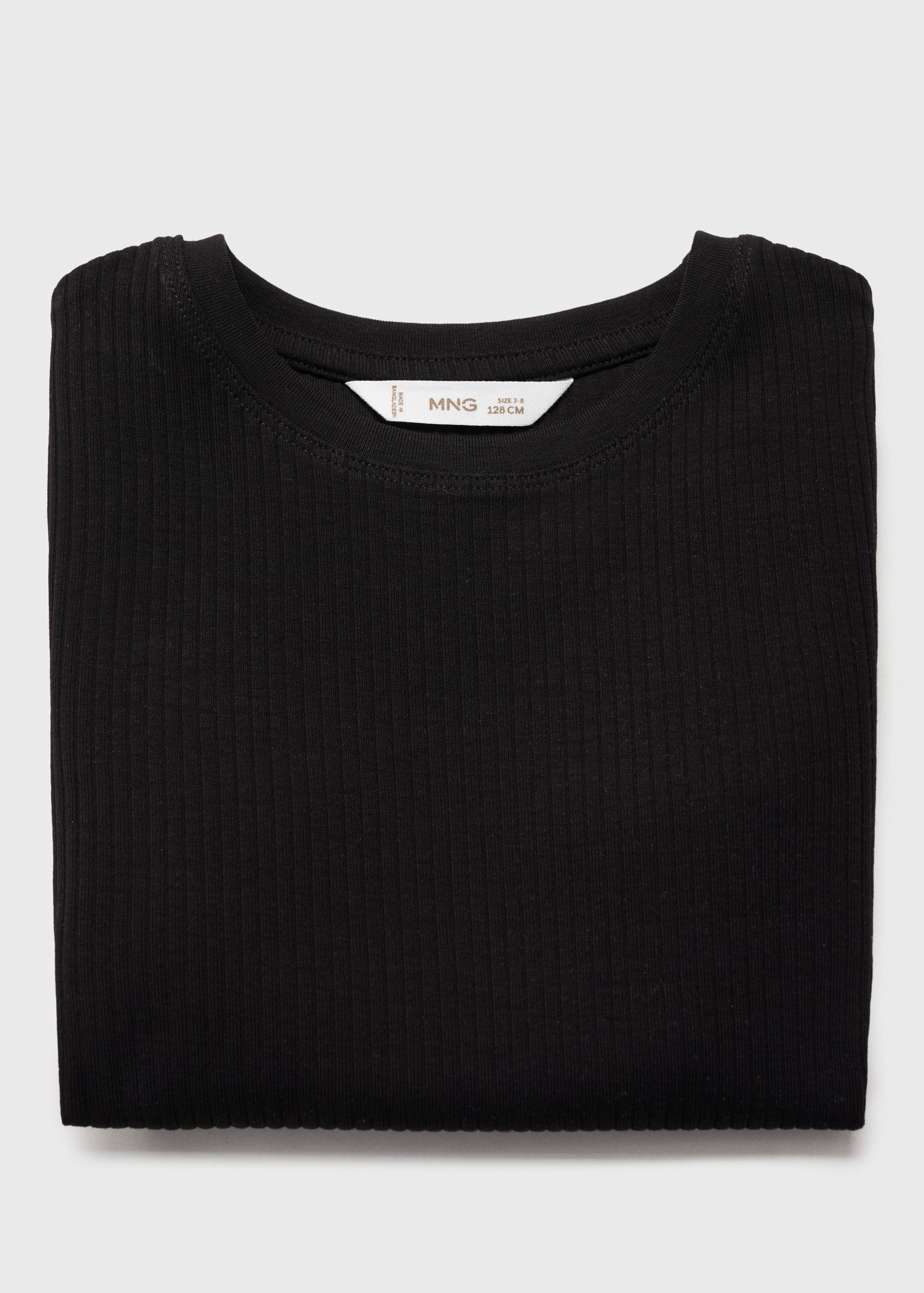 Ribbed cotton T-shirt - Details of the article 8
