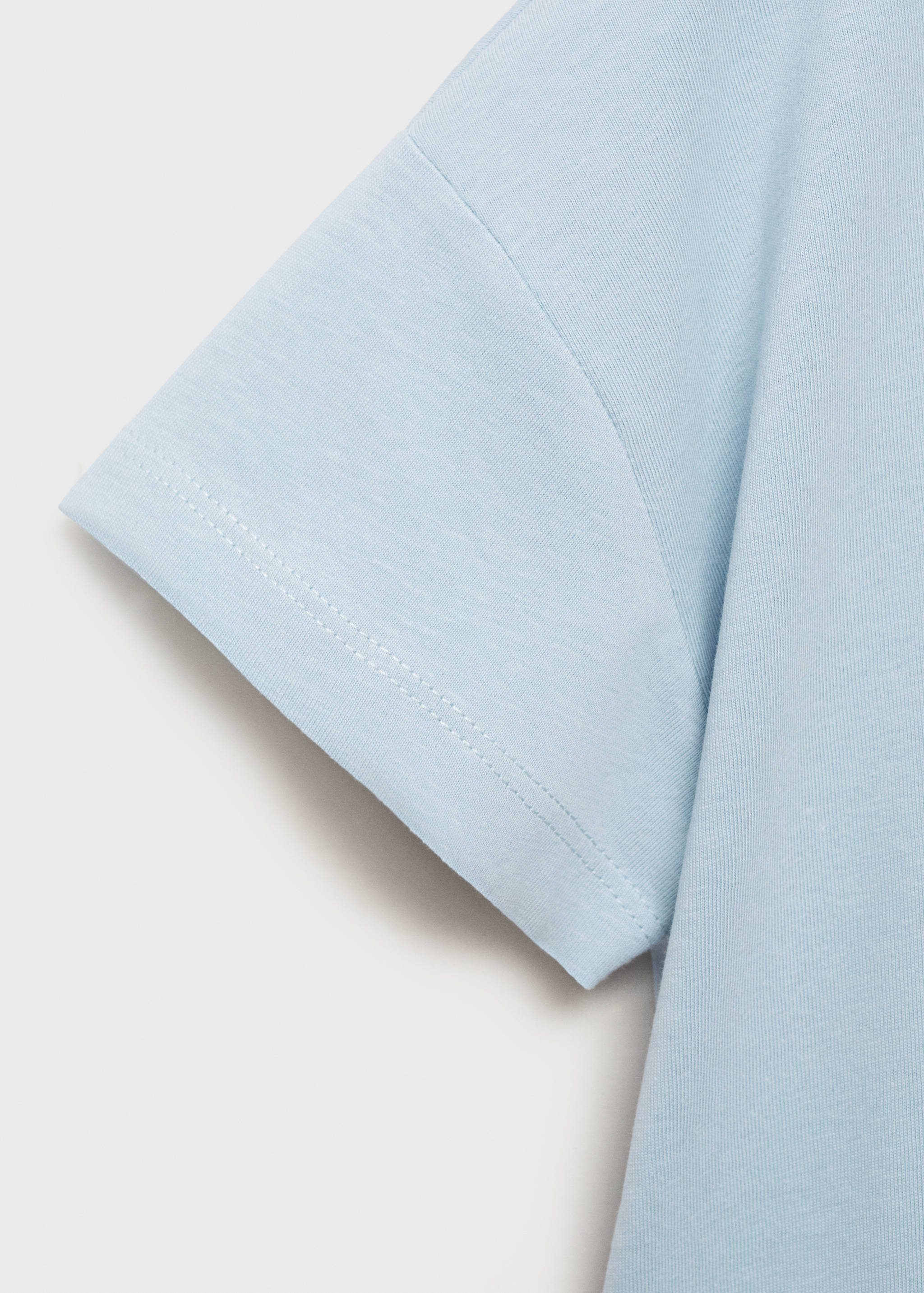 Embroidered cotton T-shirt - Details of the article 0