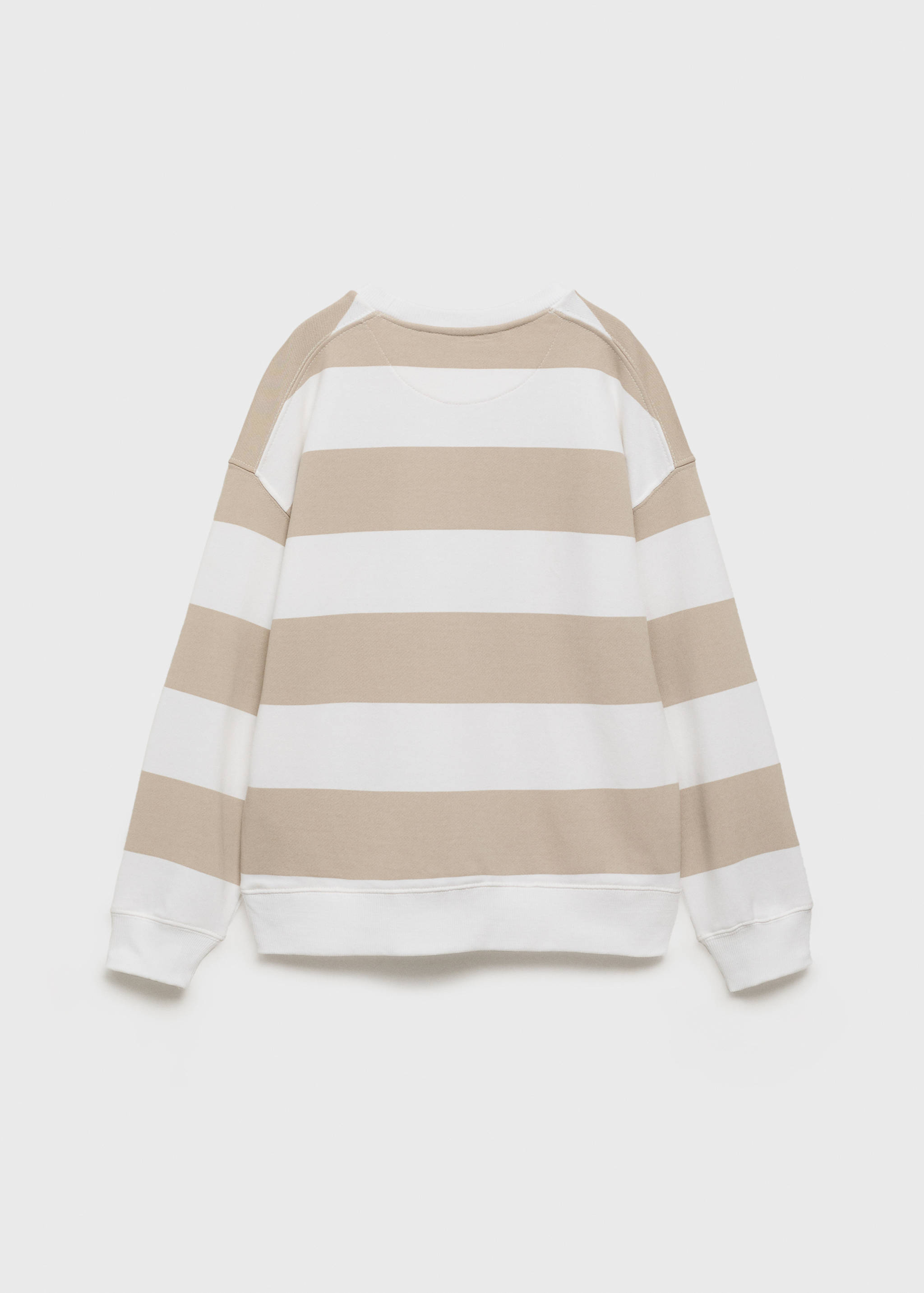 Striped cotton-blend sweatshirt - Reverse of the article