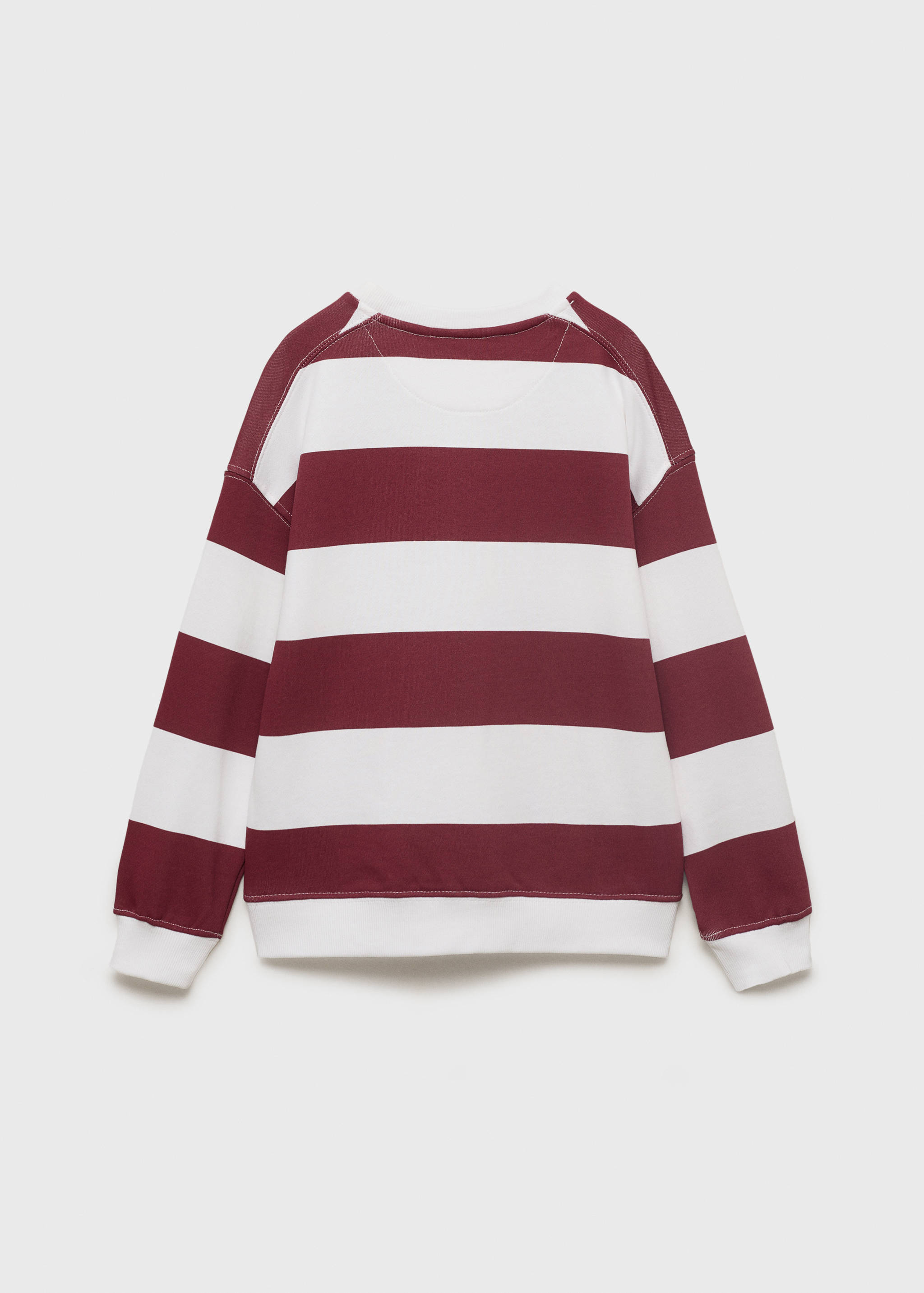 Striped cotton-blend sweatshirt - Reverse of the article