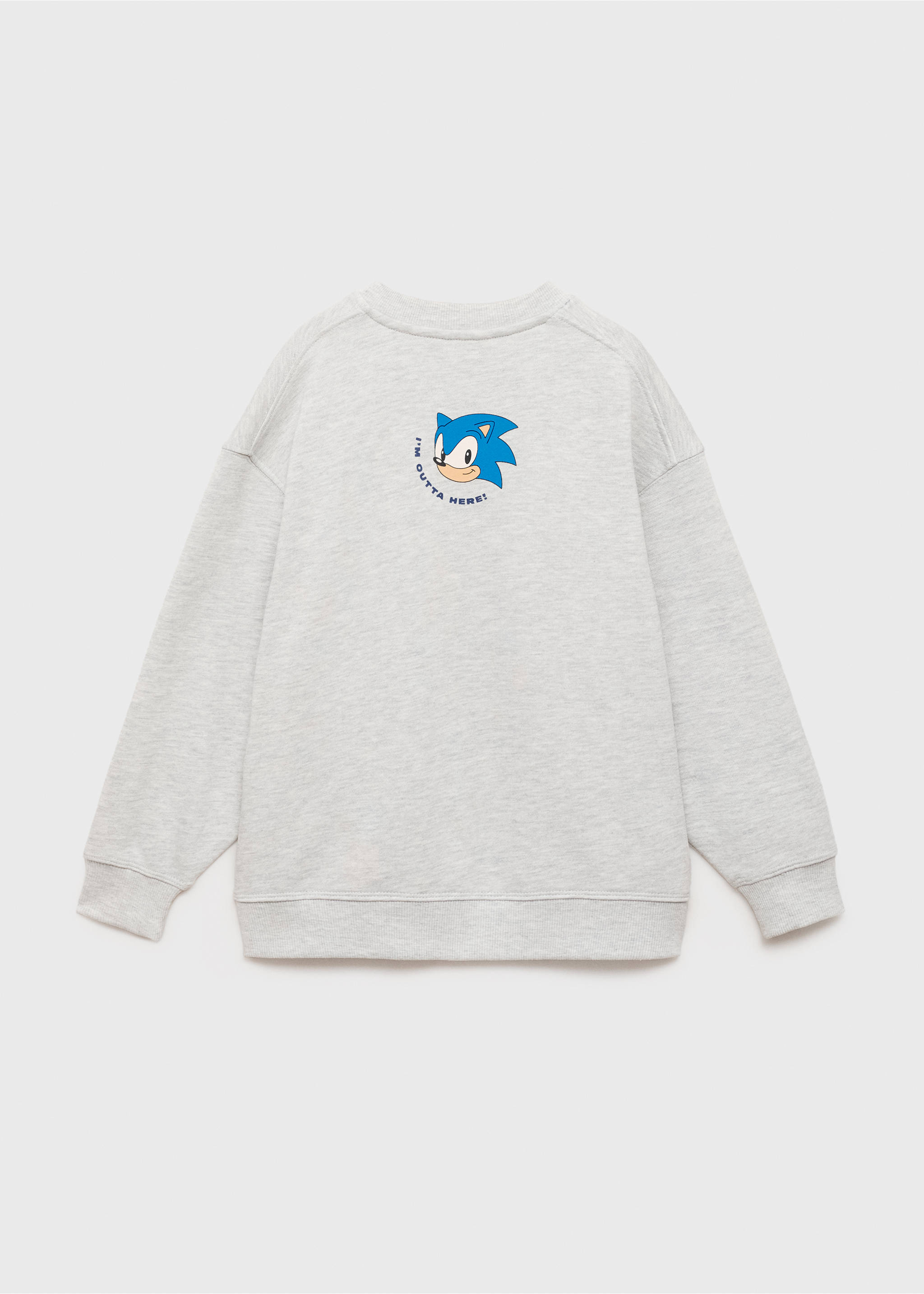 Sudadera Sonic - Reverso del artículo, Gris medio vigoré. Ref: 17003295-00.