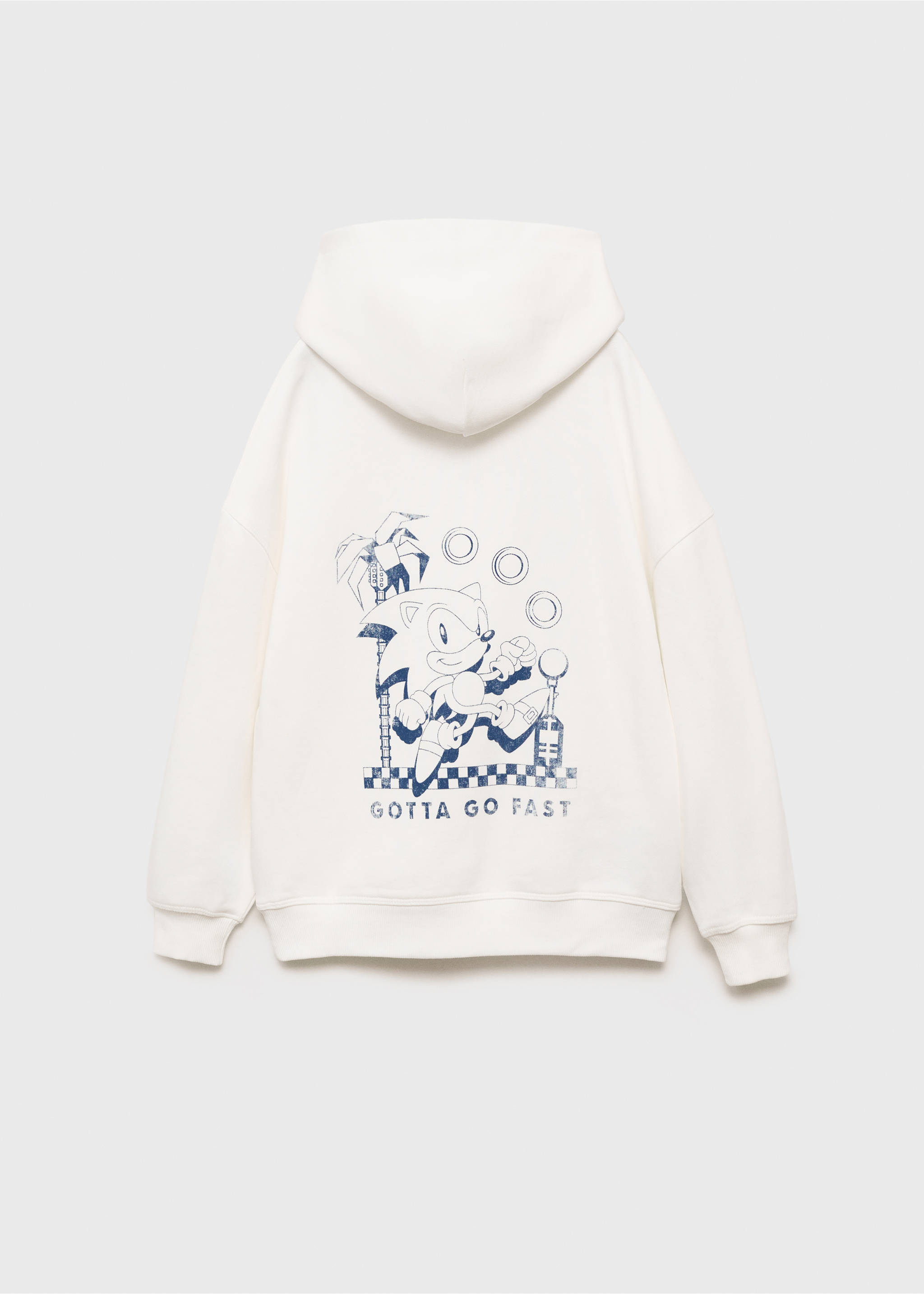 Sonic hoodie - Reverse of the article, Off White. Ref: 17003296-00.