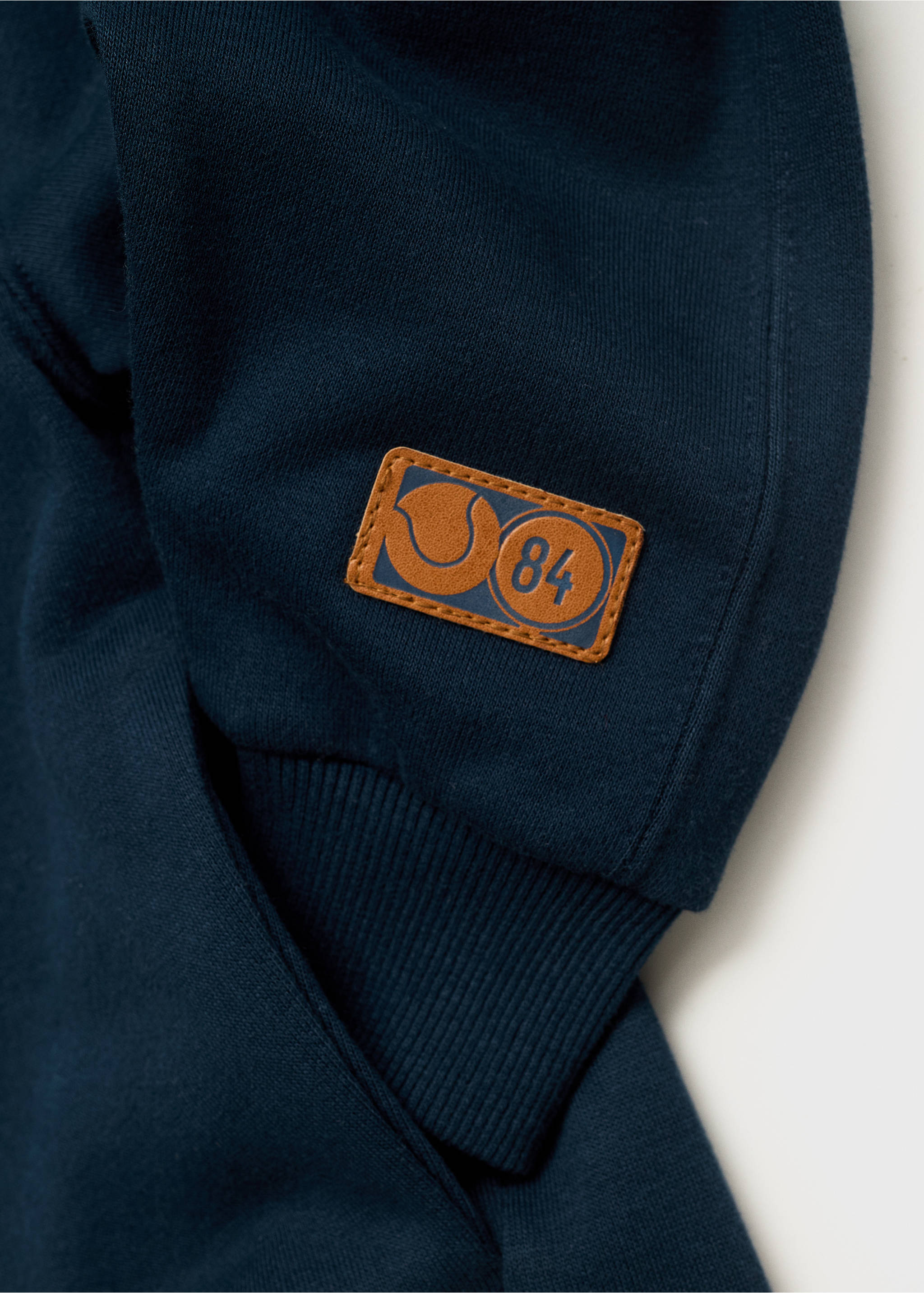 Sudadera estampada capucha - Detalle del artículo 8, Azul marino. Ref: 17003297-00.