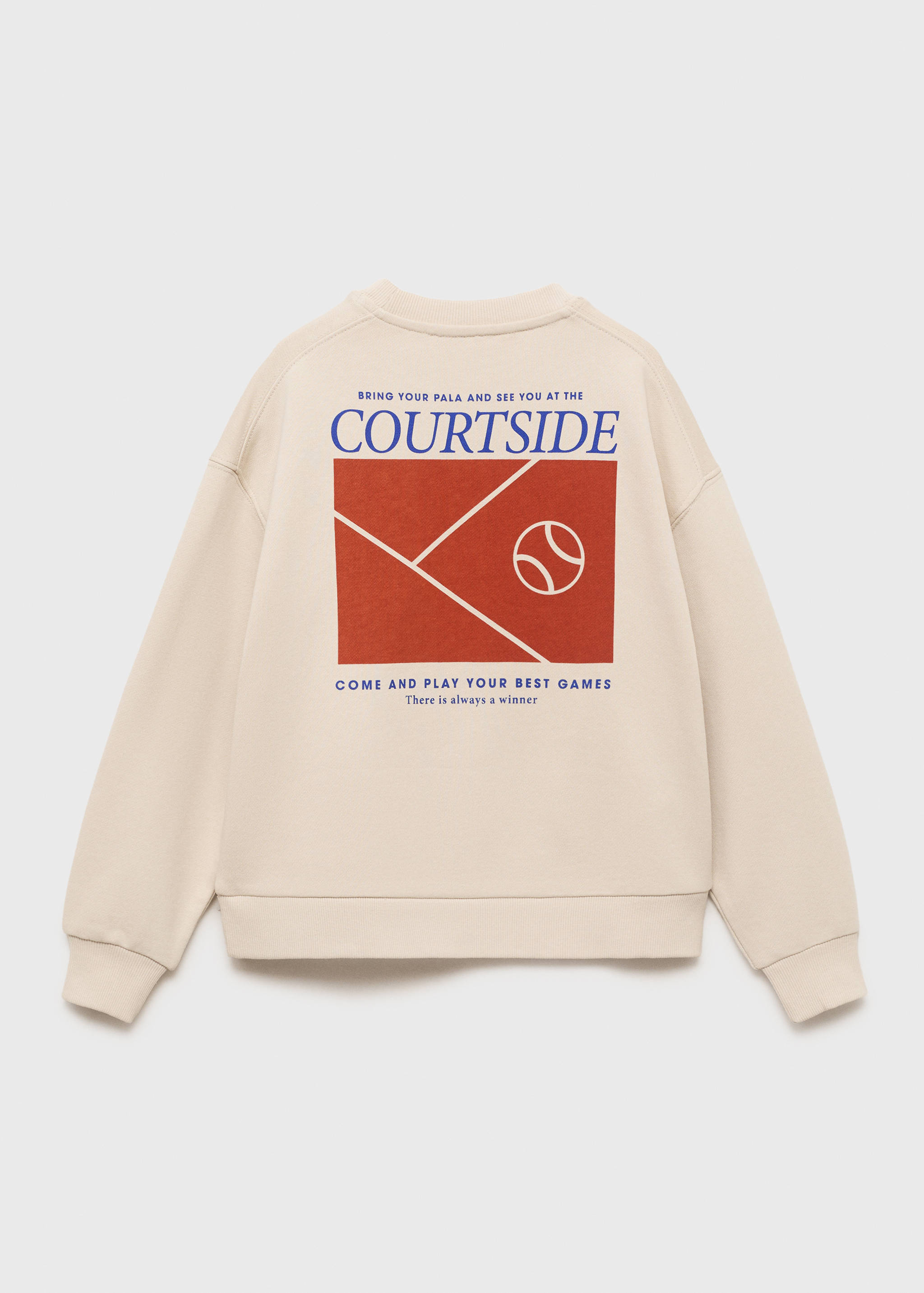 Printed embroidered sweatshirt - Reverse of the article