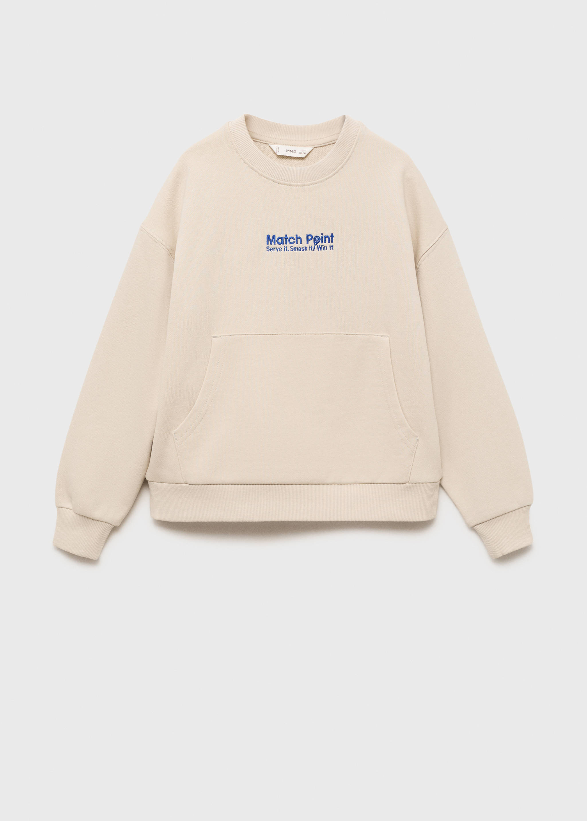Printed embroidered sweatshirt - Article without model