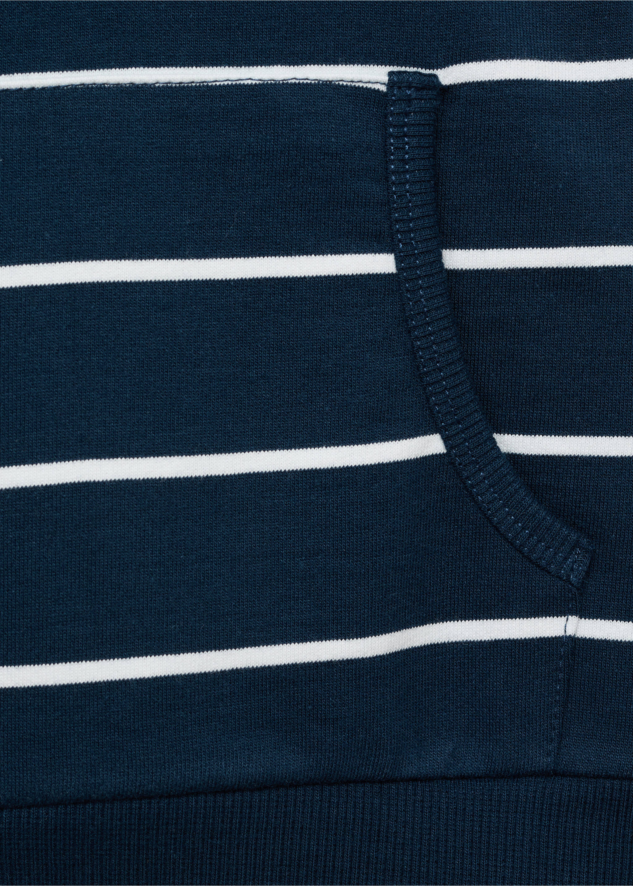 Sudadera rayas capucha - Detalle del artículo 8, Azul marino. Ref: 17003301-00.