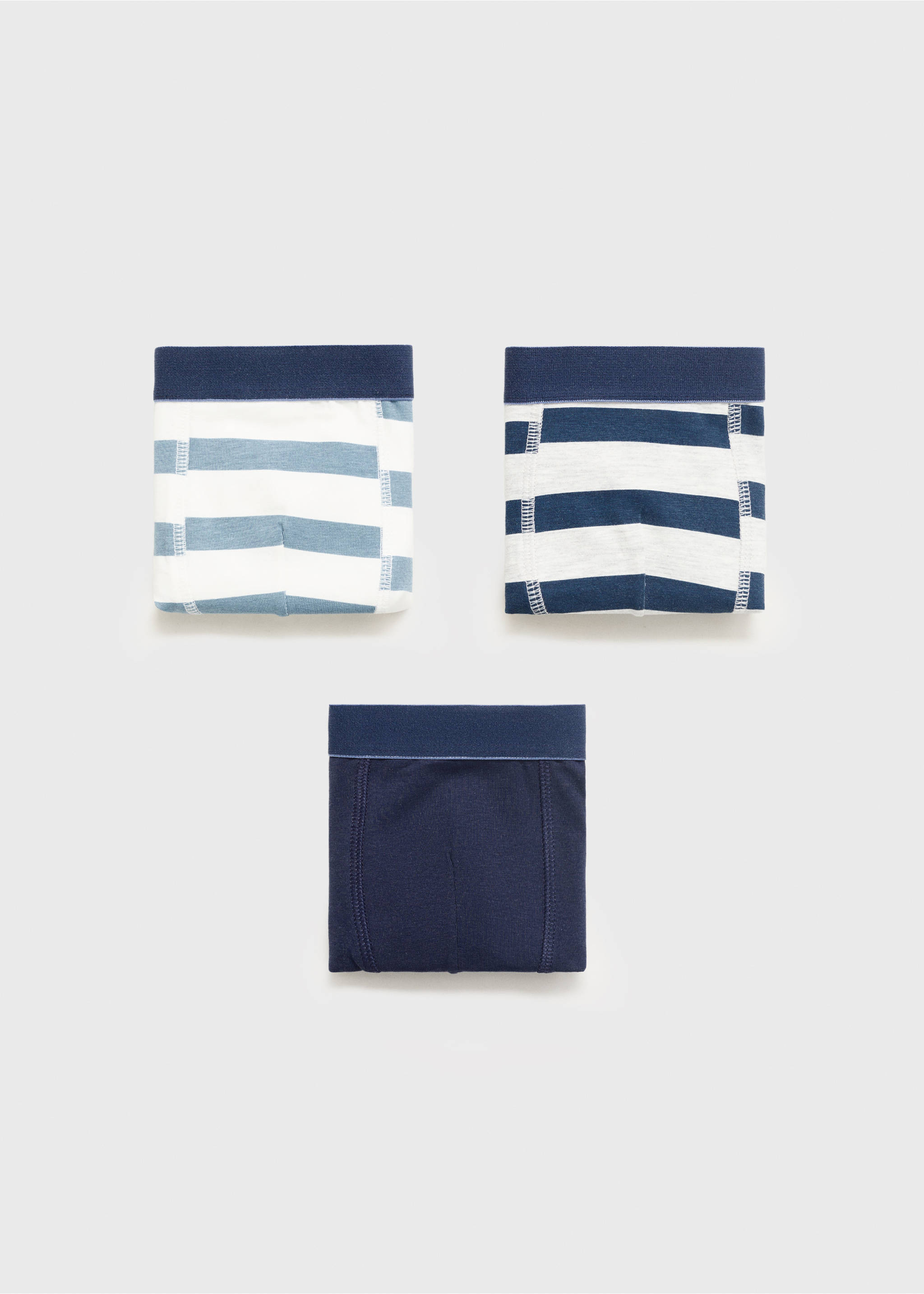 Lot 3 slips combinés - Article sans modèle, Bleu marine foncé. Ref: 17003307-00.
