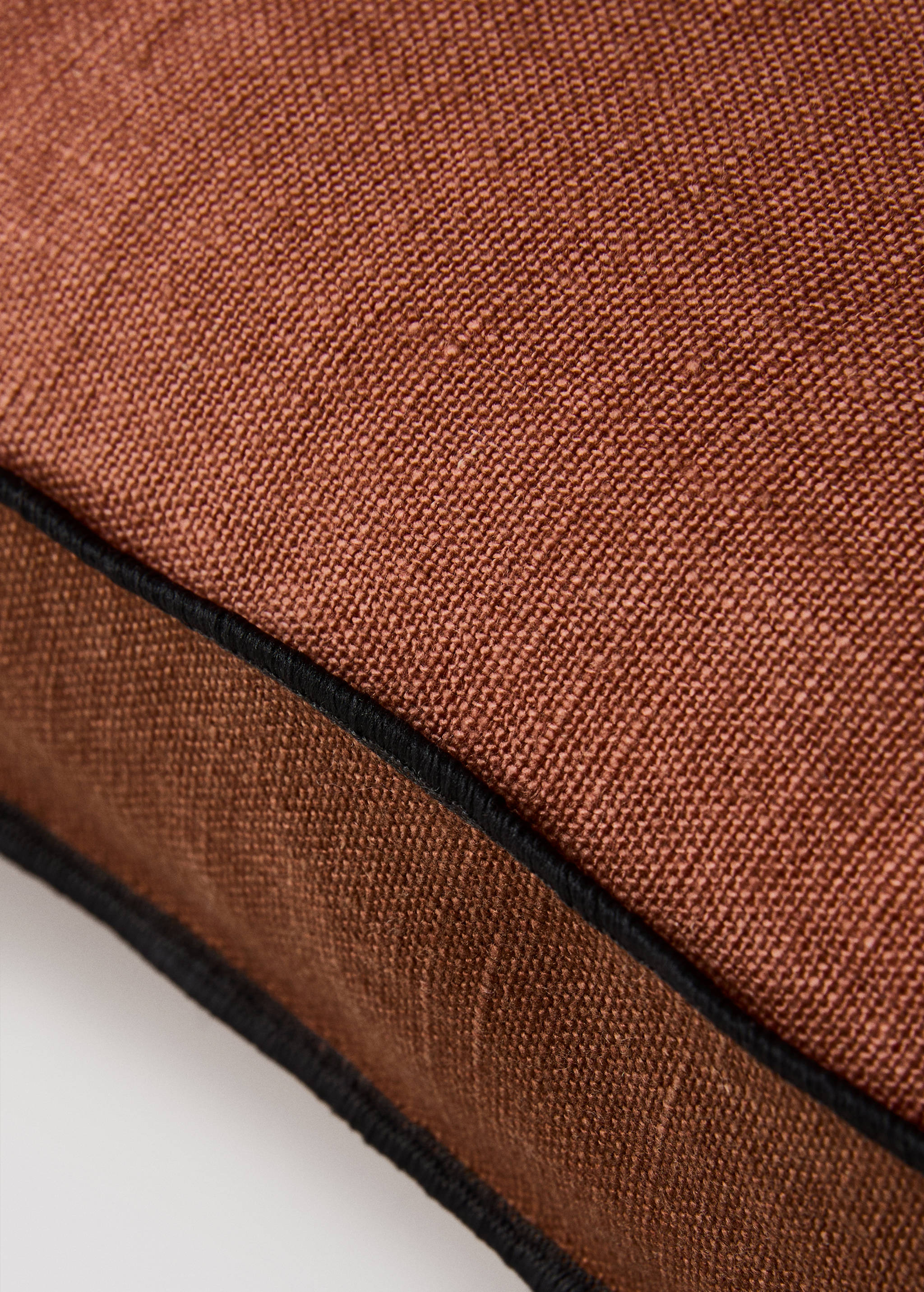 Two-tone linen cushion cover 40x60 cm - Details of the article 2
