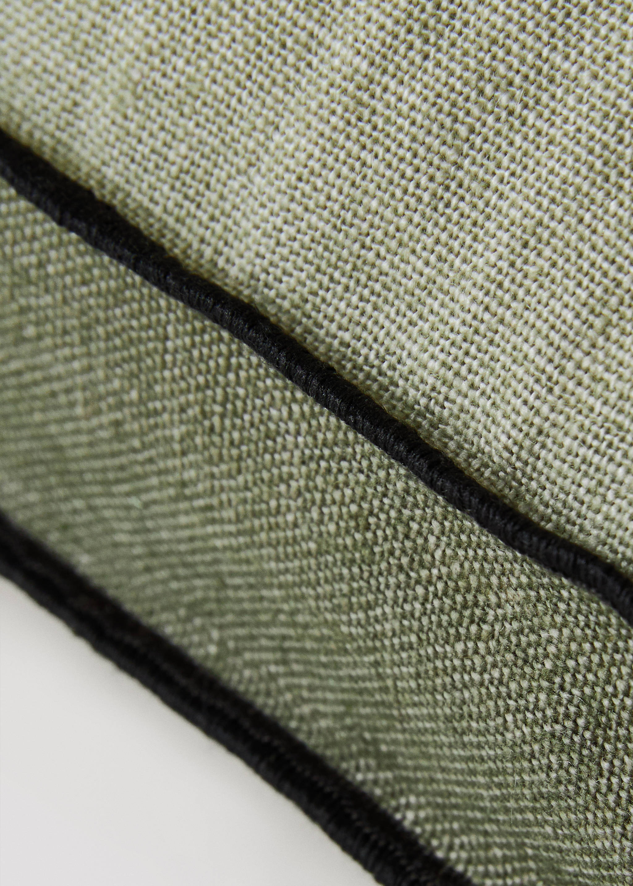 Two-tone linen cushion cover 40x60 cm - Details of the article 2