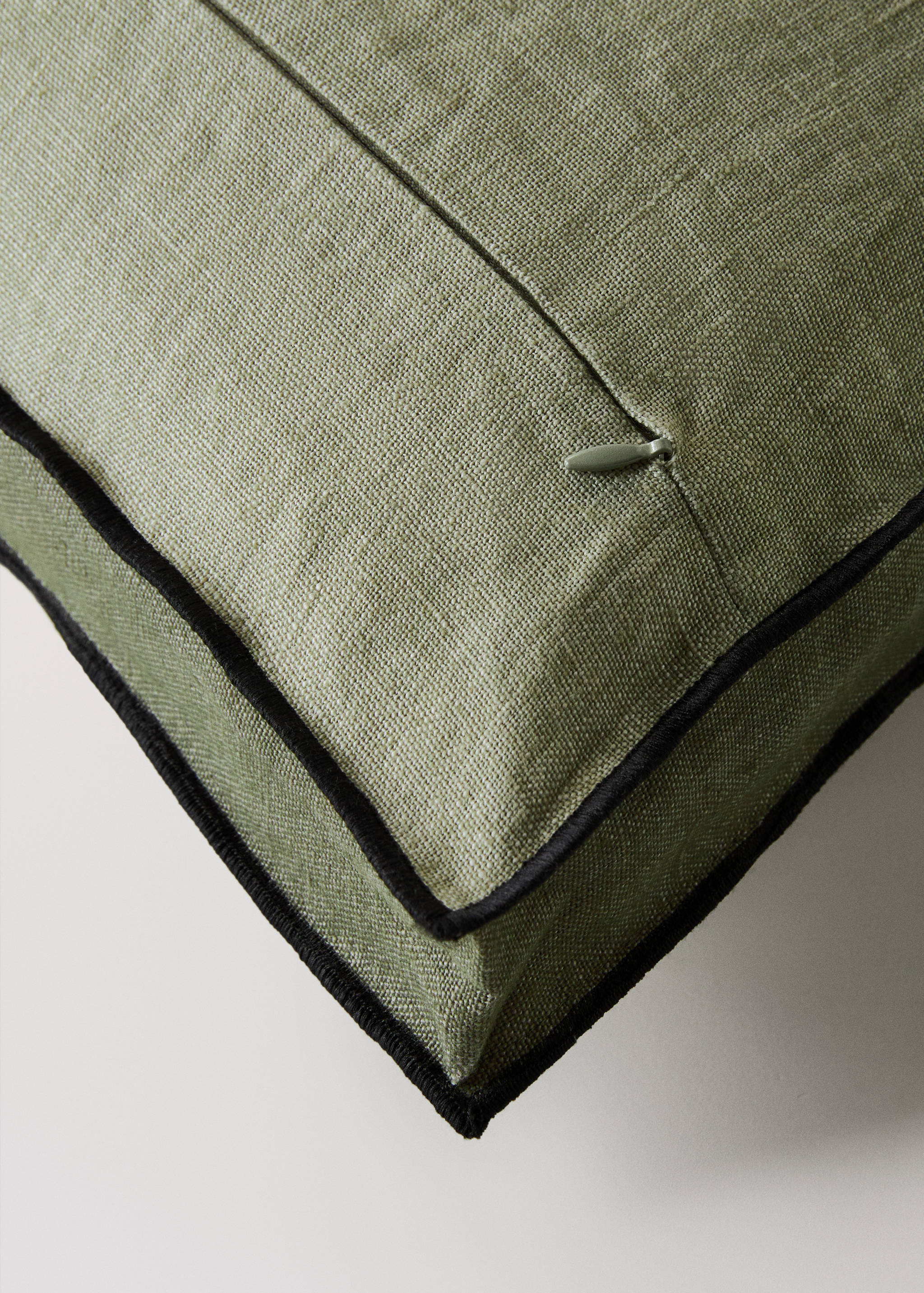 Two-tone linen cushion cover 40x60 cm - Details of the article 3