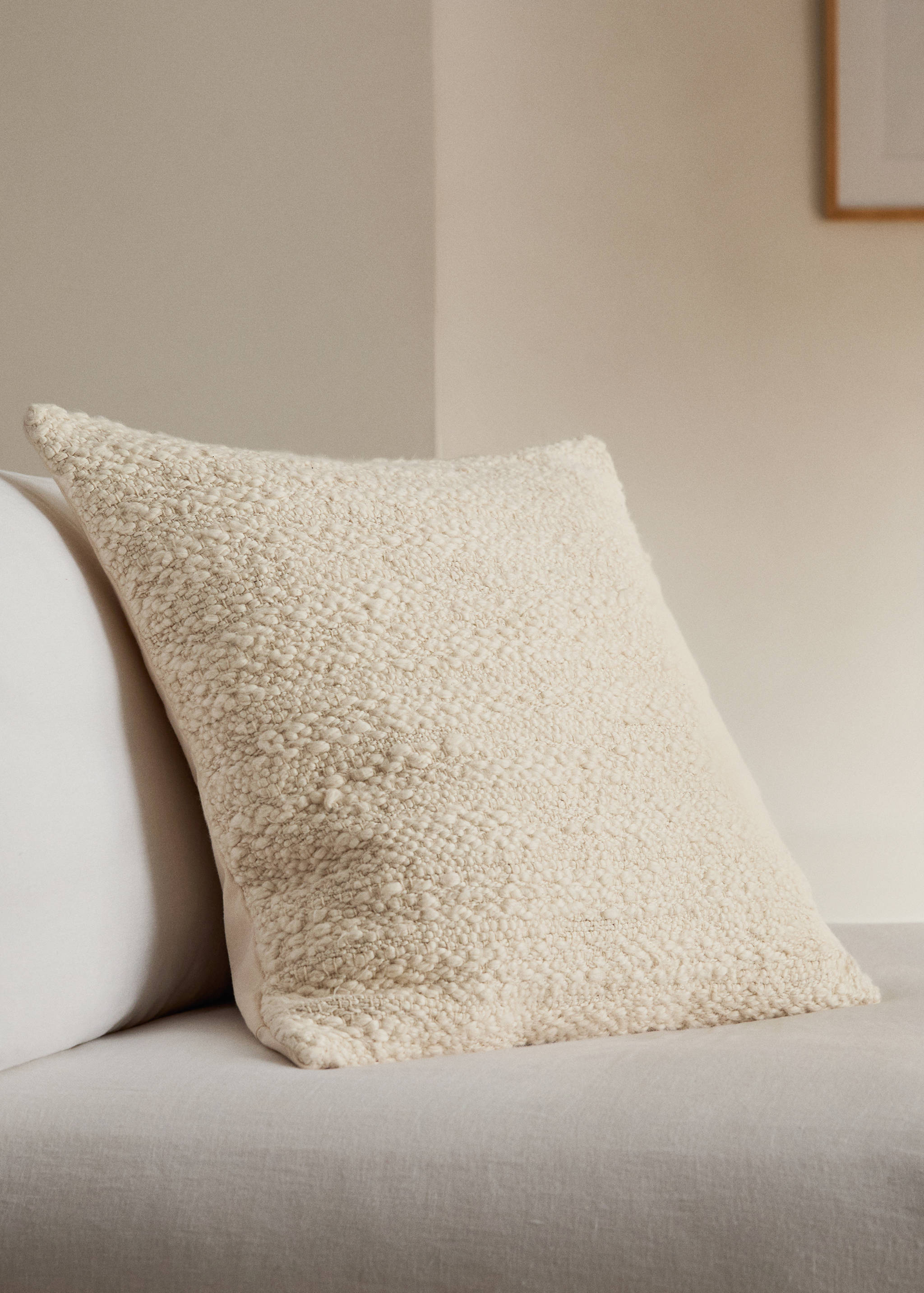 Structured cotton cushion cover 50x50 cm - General plane