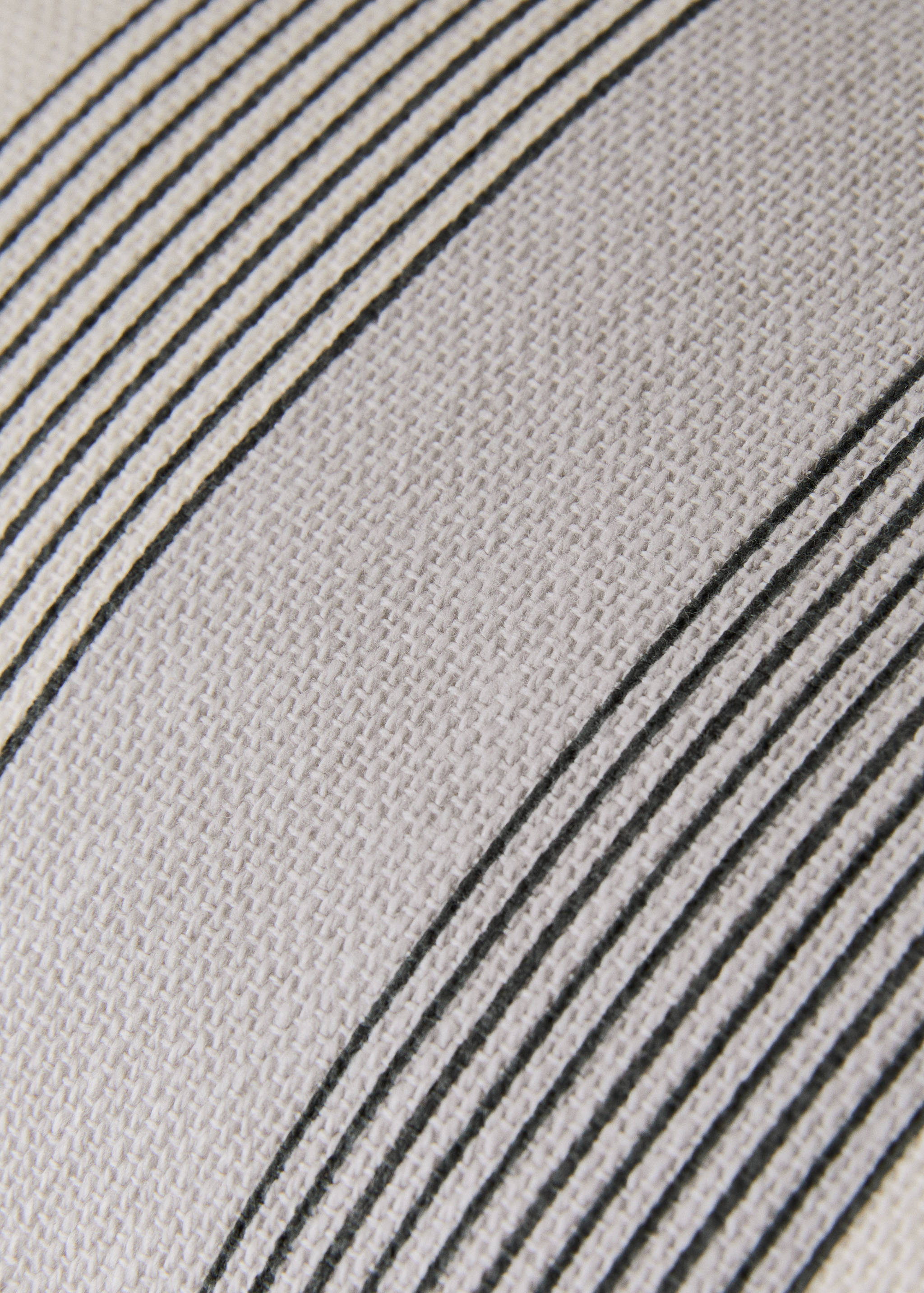 Baumwoll-Kissenhülle mit mehrfarbigem Streifenmuster 30 x 50 cm - Detail des Artikels 4