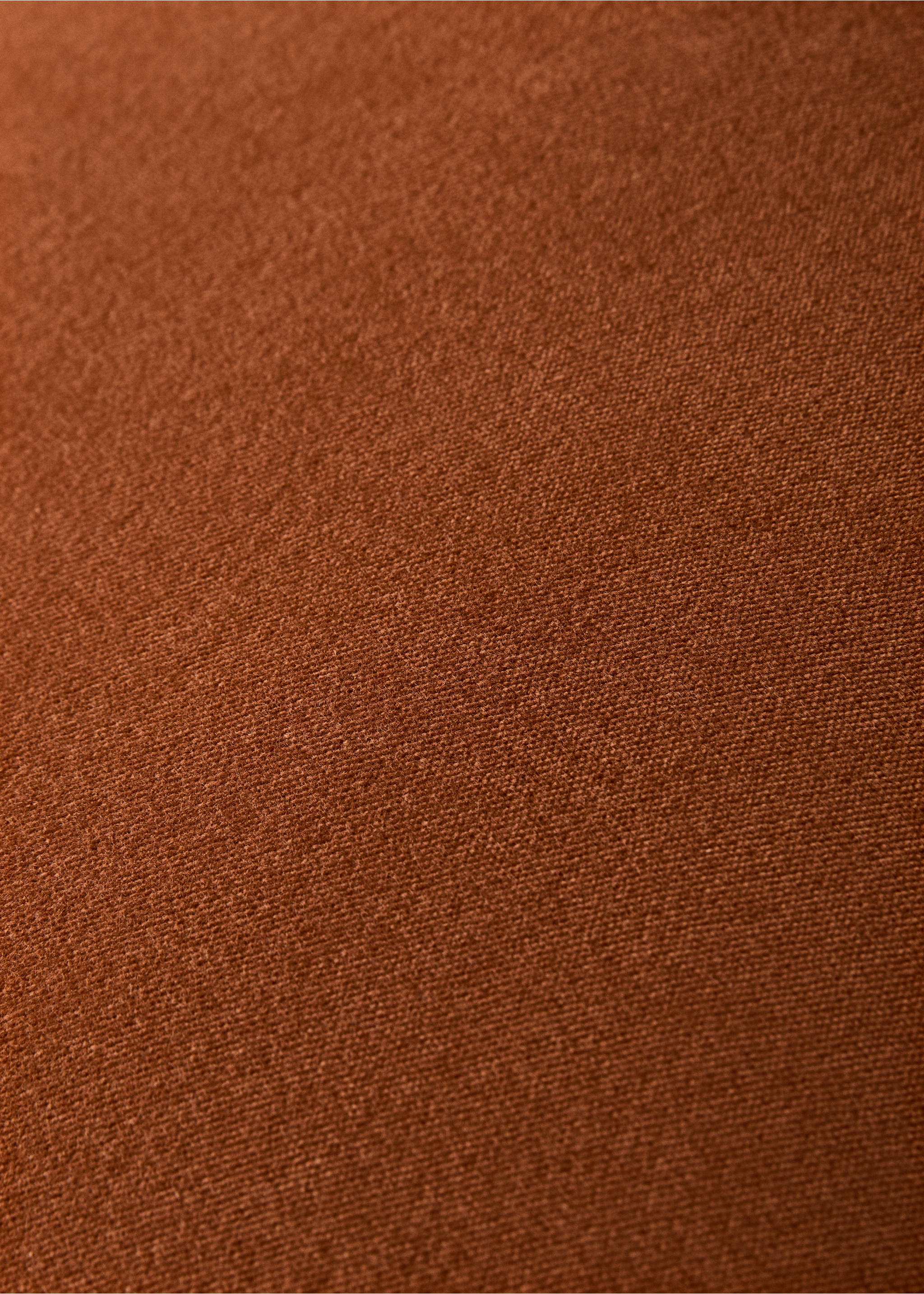 Velvet cushion cover with contrasting piping 50x50 cm - Details of the article 3, Burnt Orange. Ref: 17003331-00.