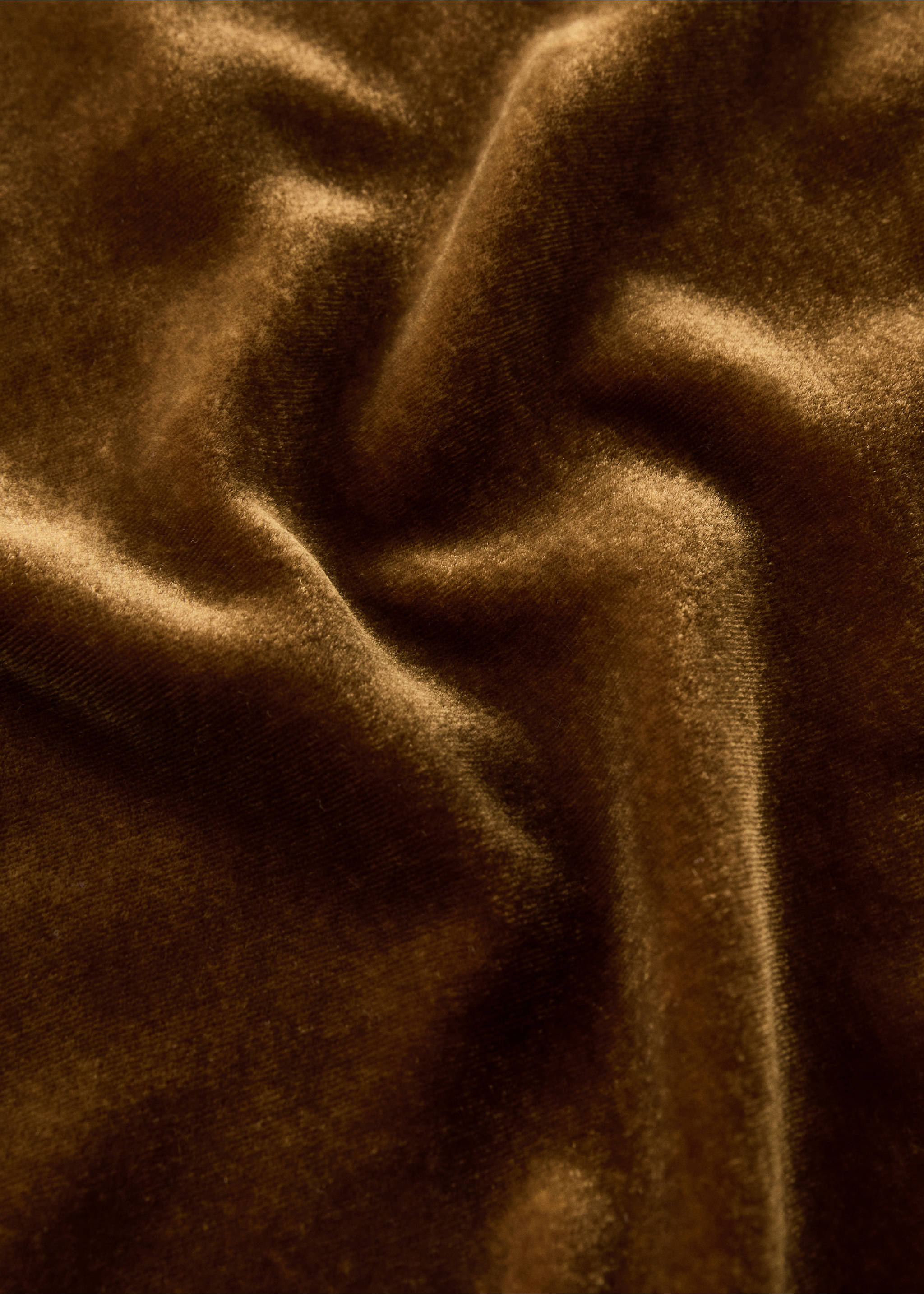 Seiden-Samt-Kissenhülle 45x45 cm - Detail des Artikels 4, Rotbraun. Ref: 17003334-00.