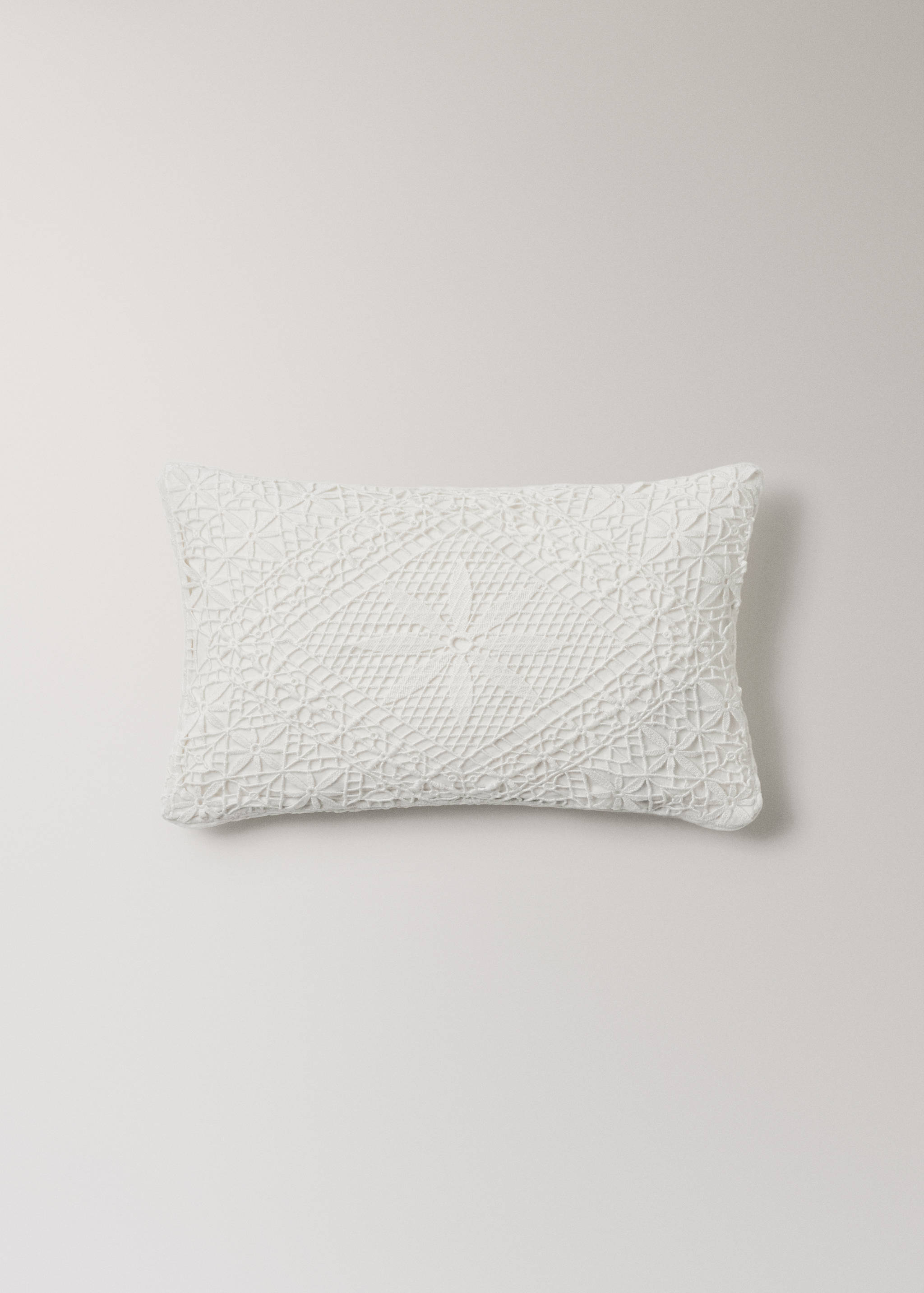 Embroidered cotton cushion cover 30x50cm - Article without model