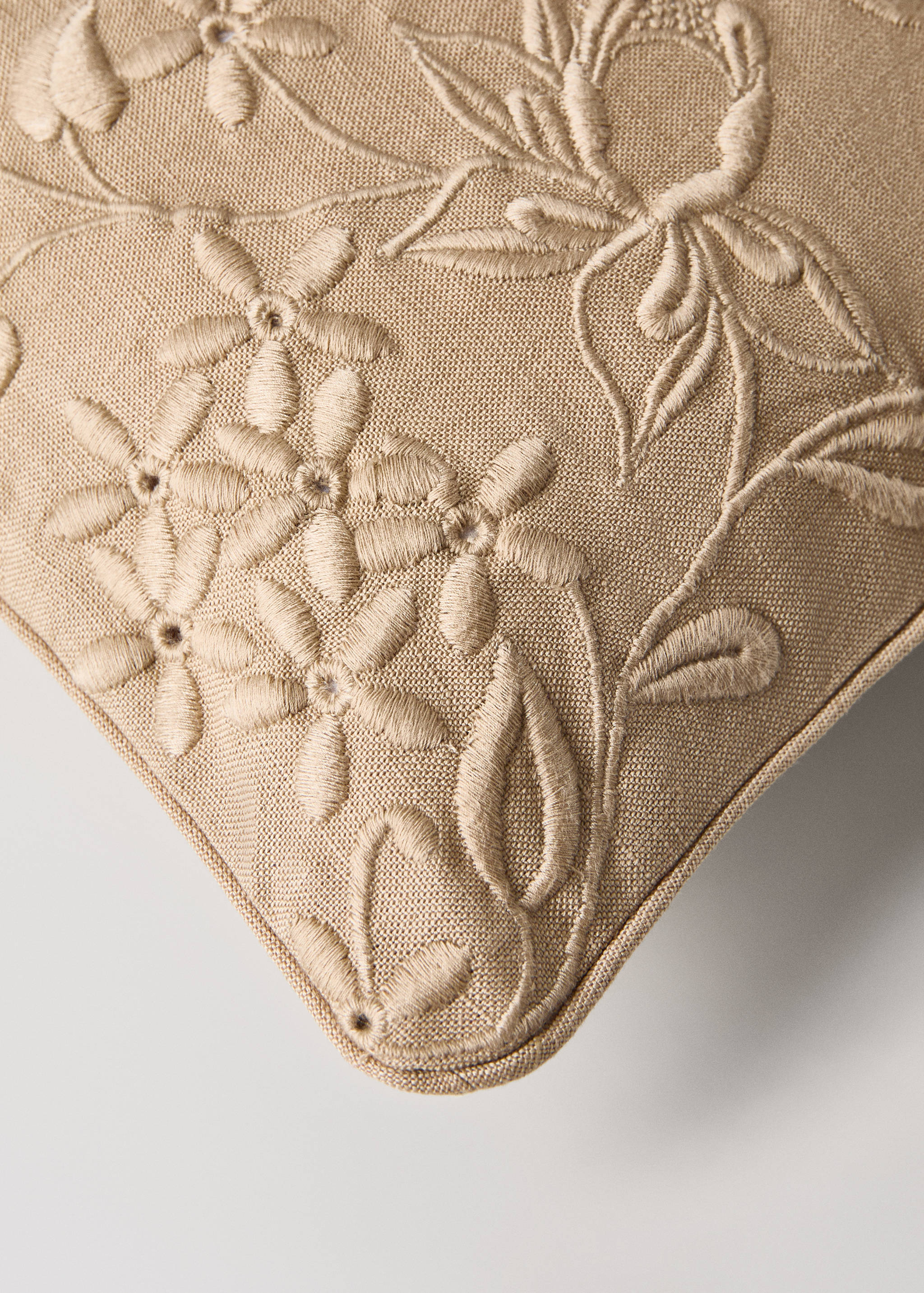 Housse de coussin lin coton à broderies 30x50 cm - Détail de l'article 3