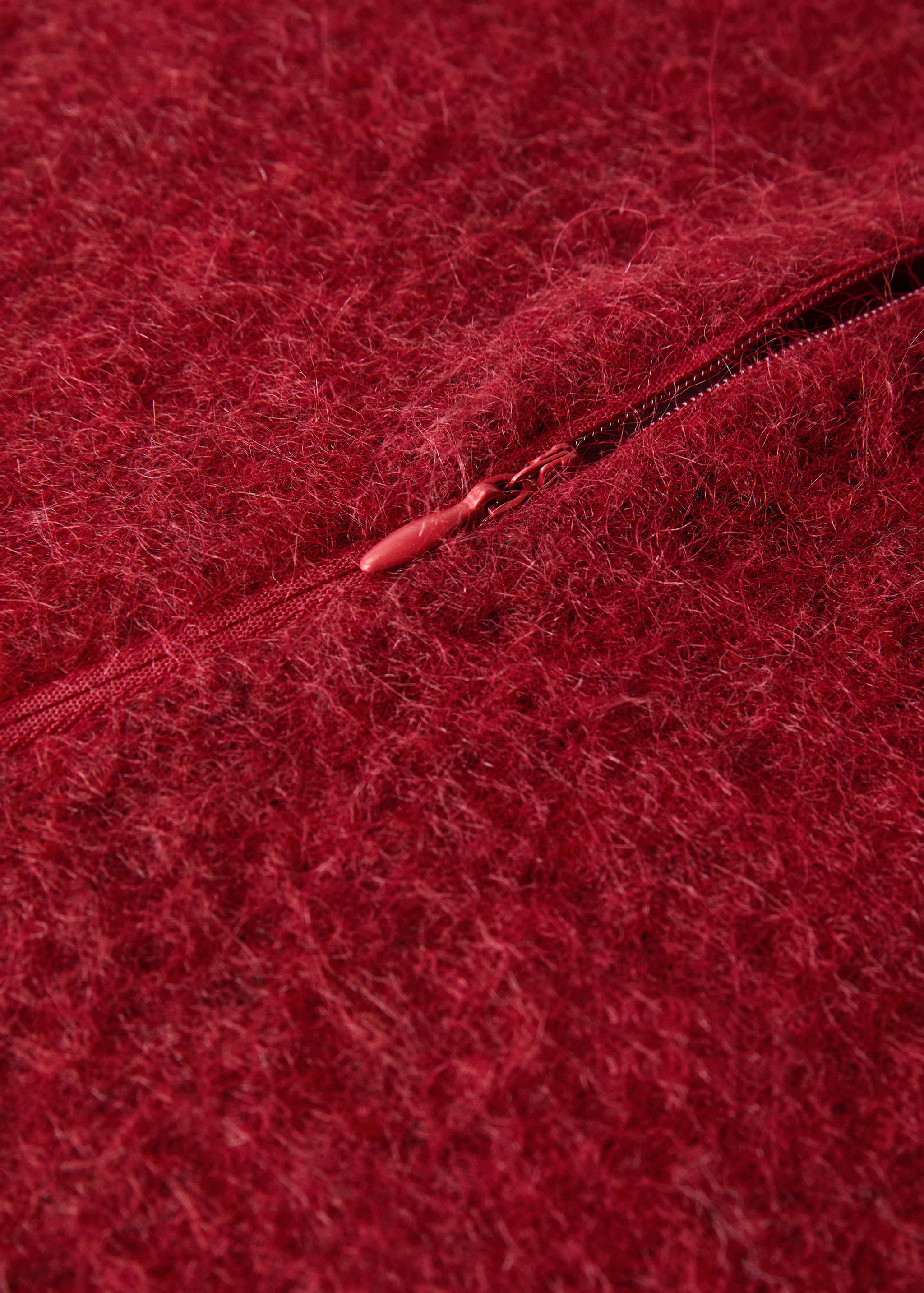 Carded-effect cushion cover 50x50 cm - Details of the article 3
