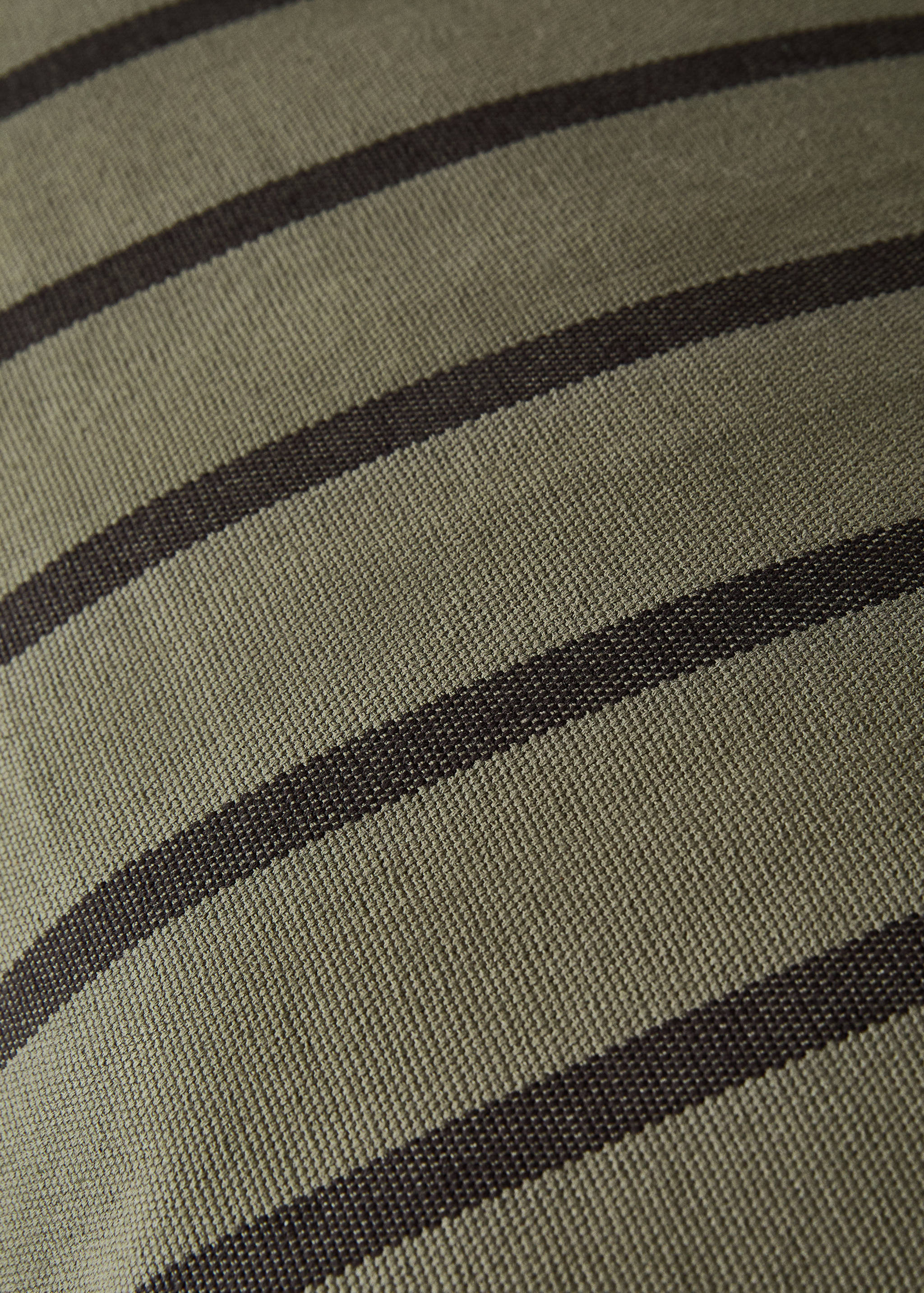Kissenhülle aus Baumwolle, zweifarbig gestreift, 40x60 cm - Detail des Artikels 2