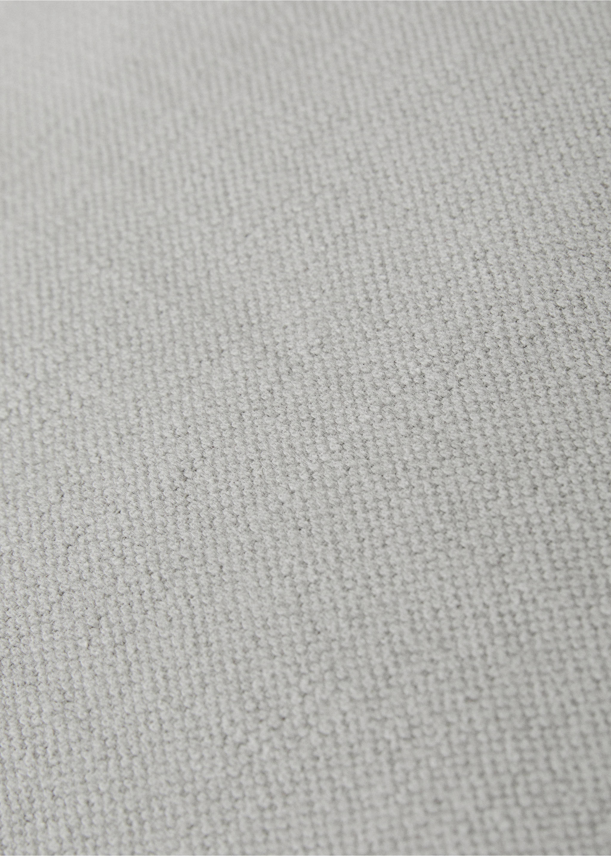 Cotton linen cushion cover with overlock tab 50x50 cm - Details of the article 4, Medium Grey. Ref: 17003346-00.