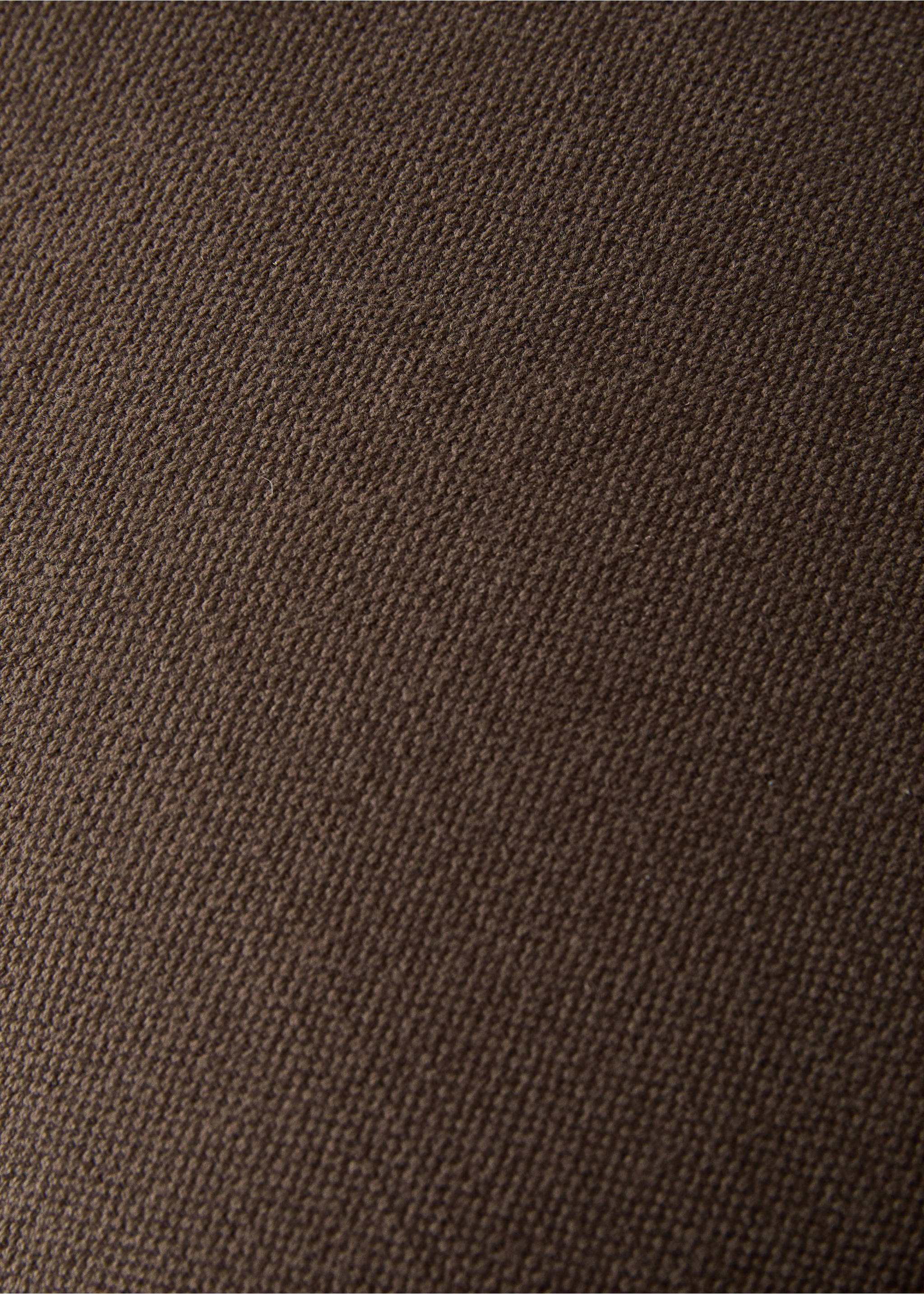 Linen cotton cushion cover with overlock tab 40x60 cm - Details of the article 3, Chocolate. Ref: 17003347-00.