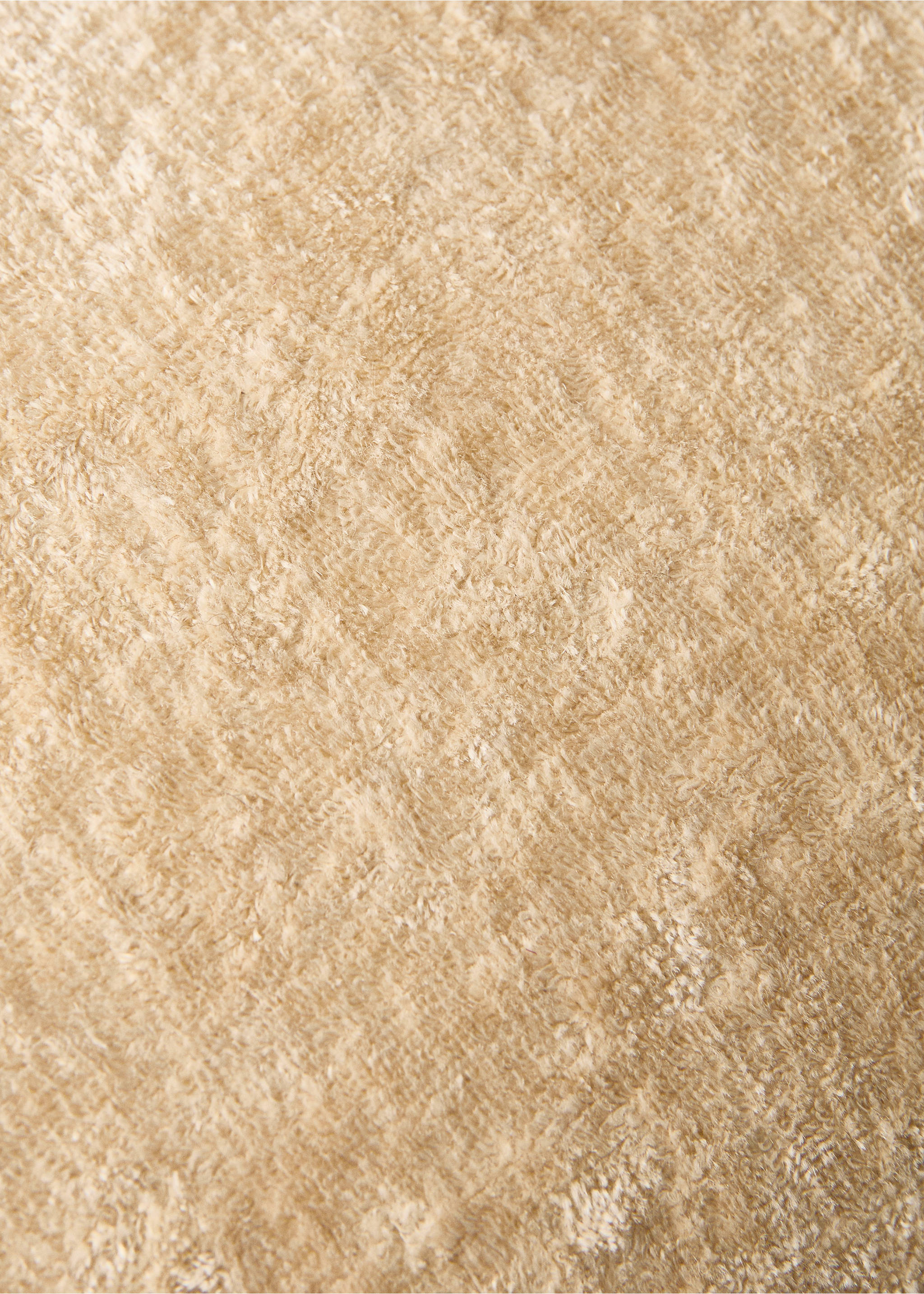 Velvet linen cushion cover 40x60 cm - Details of the article 3, Vanilla. Ref: 17003348-00.