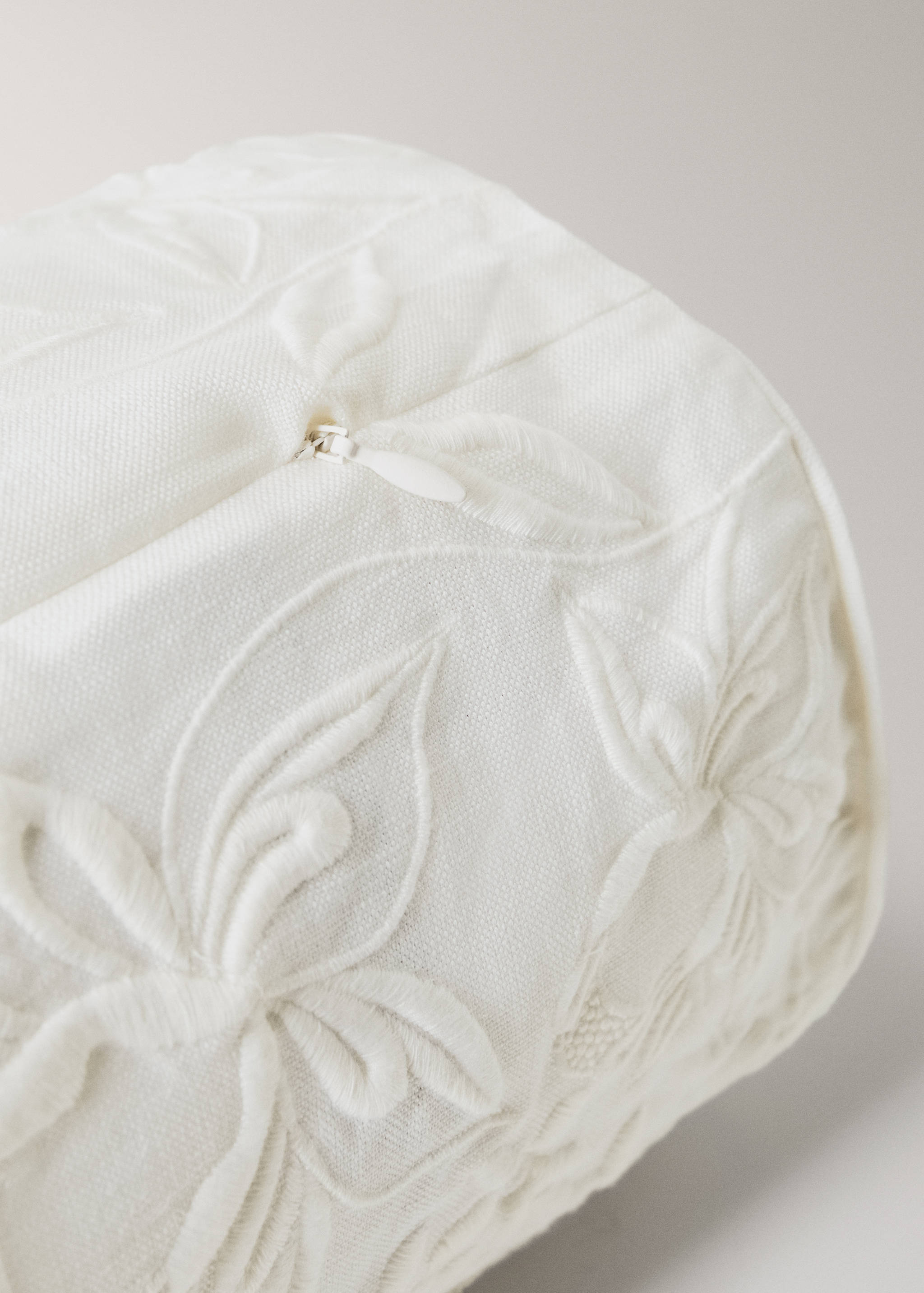 Housse de coussin lin coton brodé 15x45 cm - Détail de l'article 3