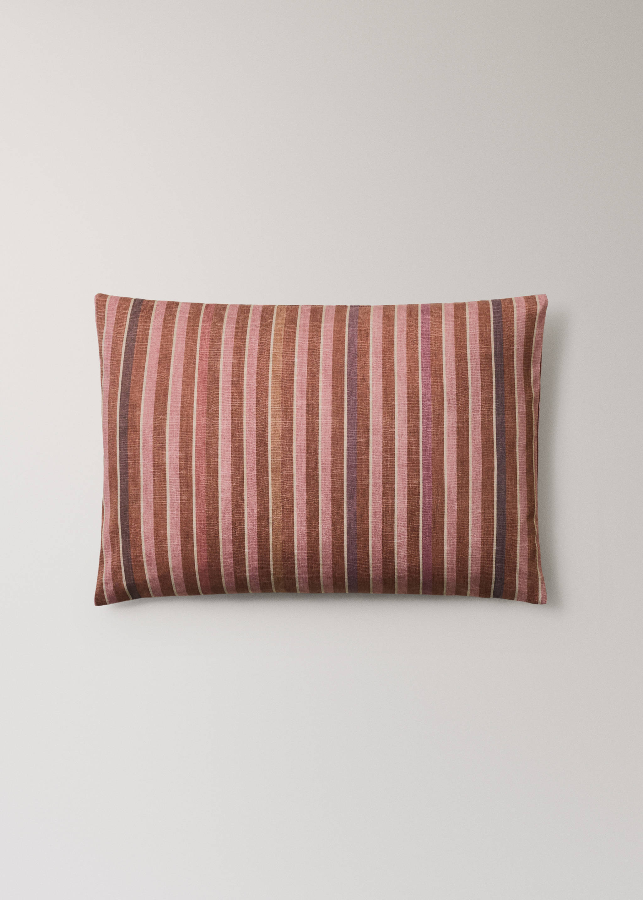 Housse de coussin en coton rayure imprimée 40x60 cm - Article sans modèle