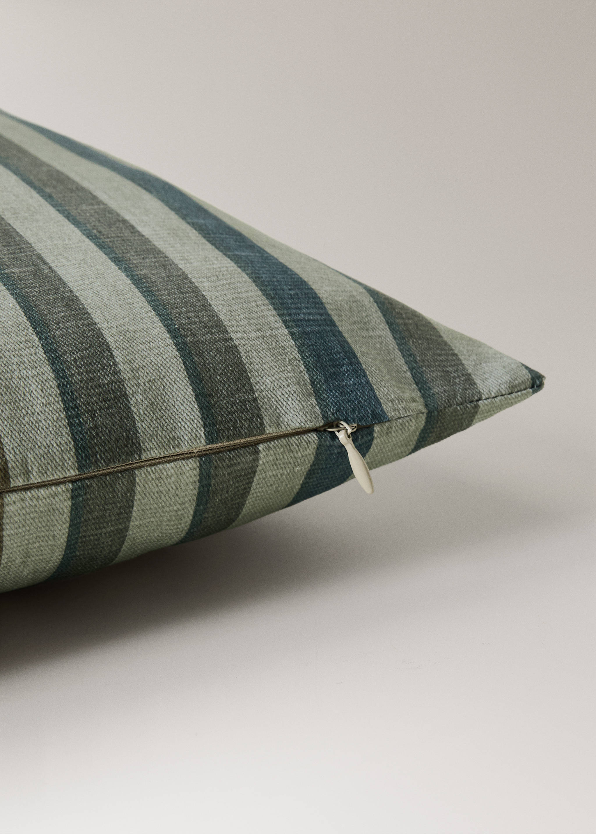 Housse de coussin en coton rayure imprimée 40x60 cm - Détail de l'article 1