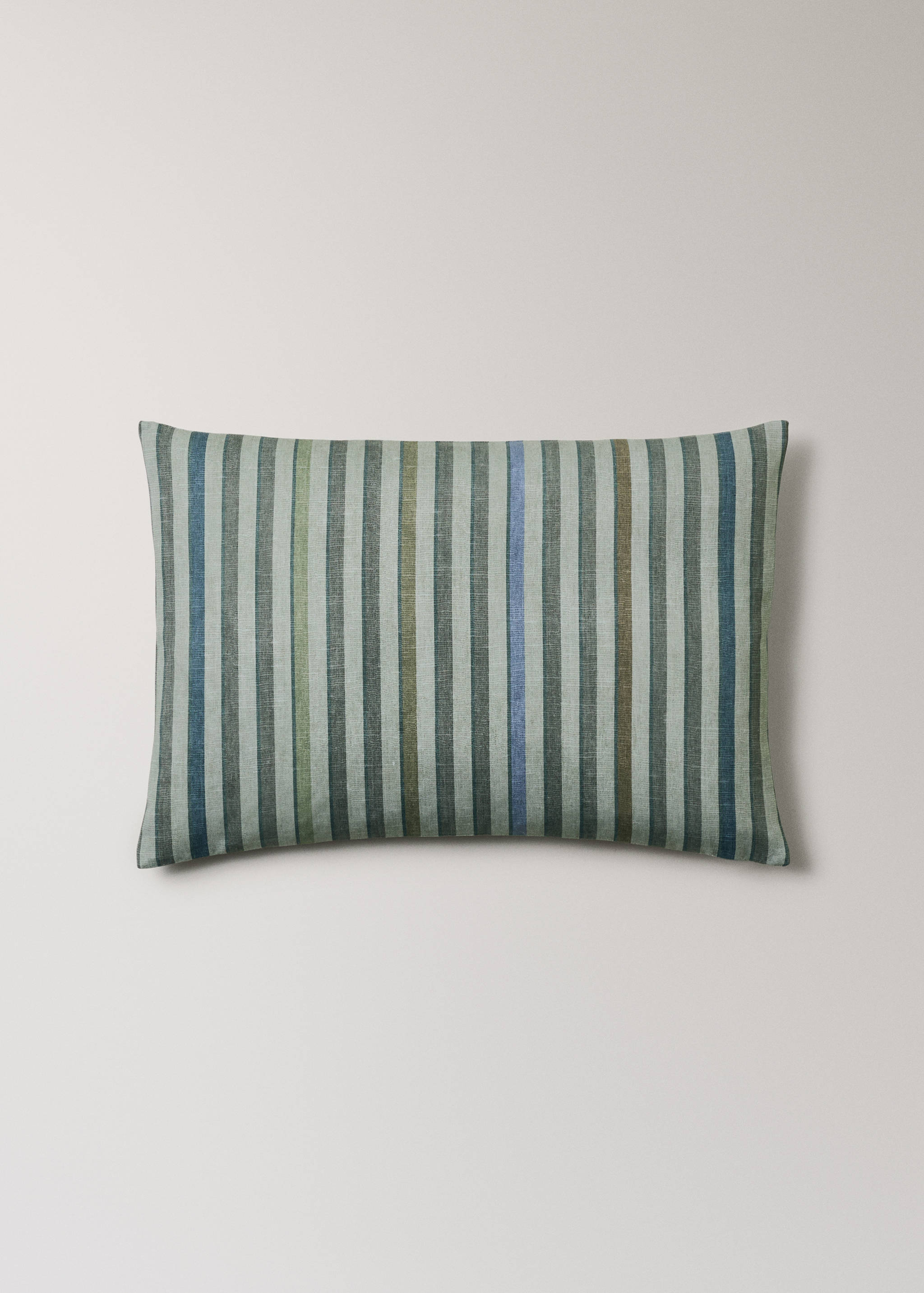 Housse de coussin en coton rayure imprimée 40x60 cm - Article sans modèle