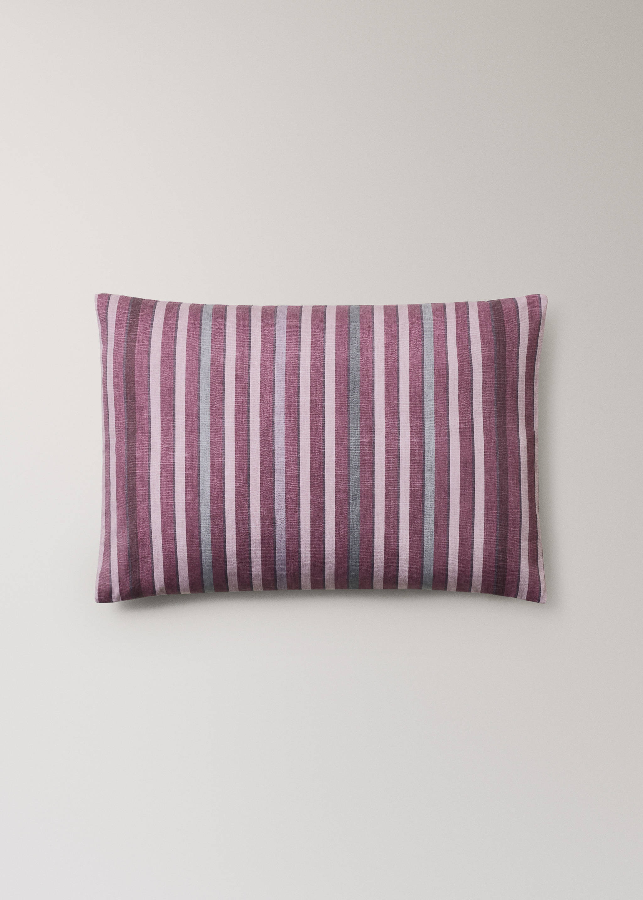 Housse de coussin en coton rayure imprimée 40x60 cm - Article sans modèle