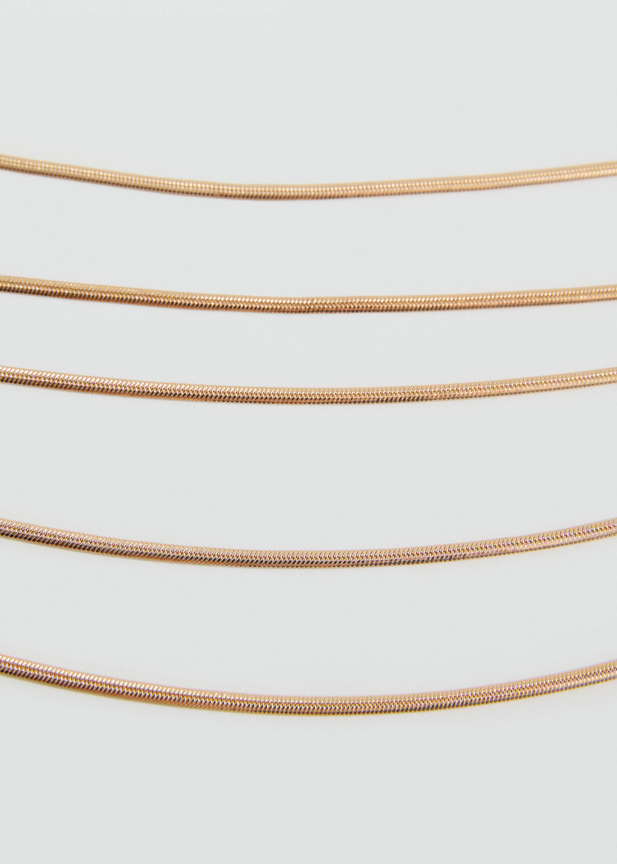 Collar cadenas múltiples - Plano medio