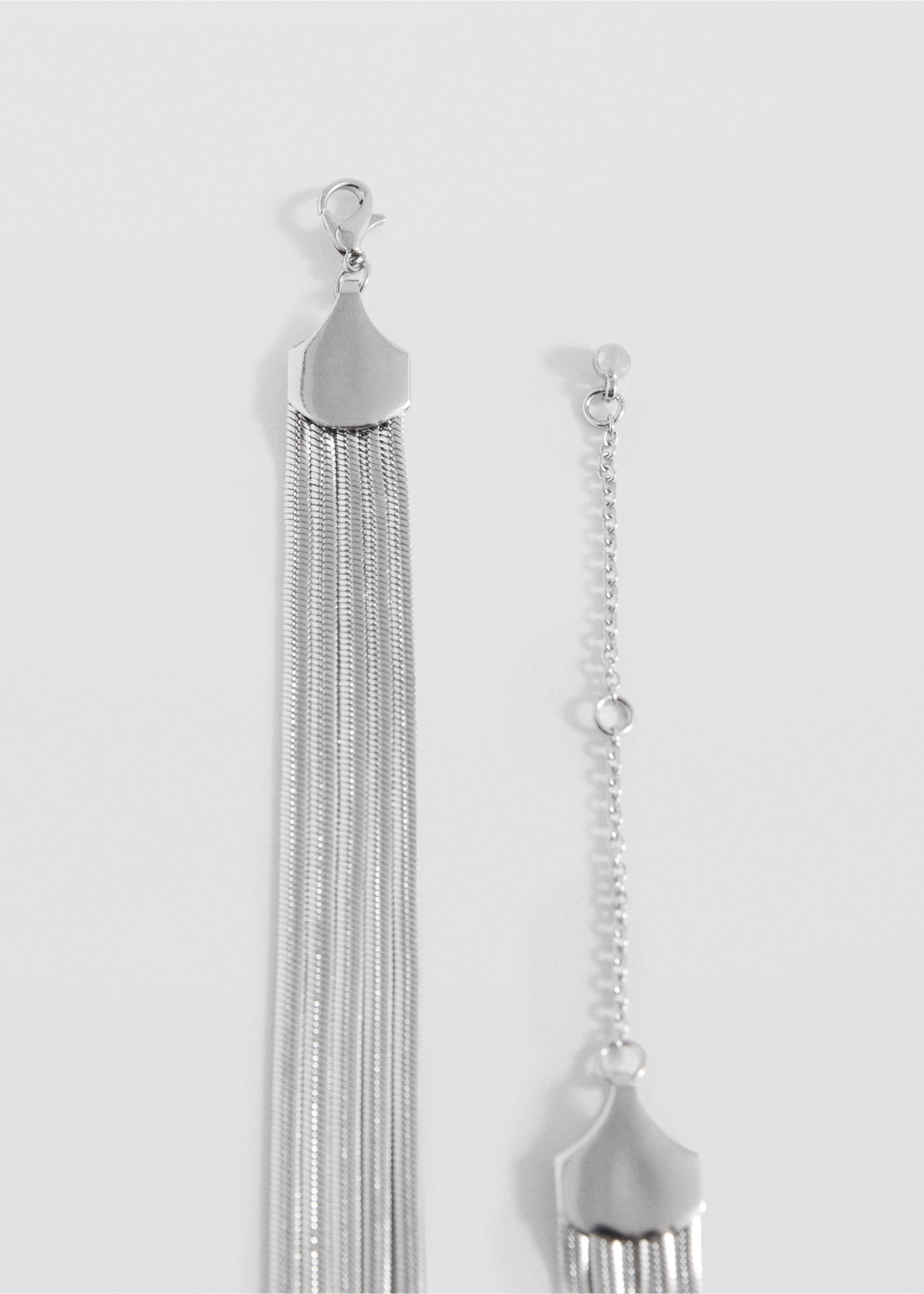 Multiple chain necklace - Details of the article 1, Silver. Ref: 17003816-00.