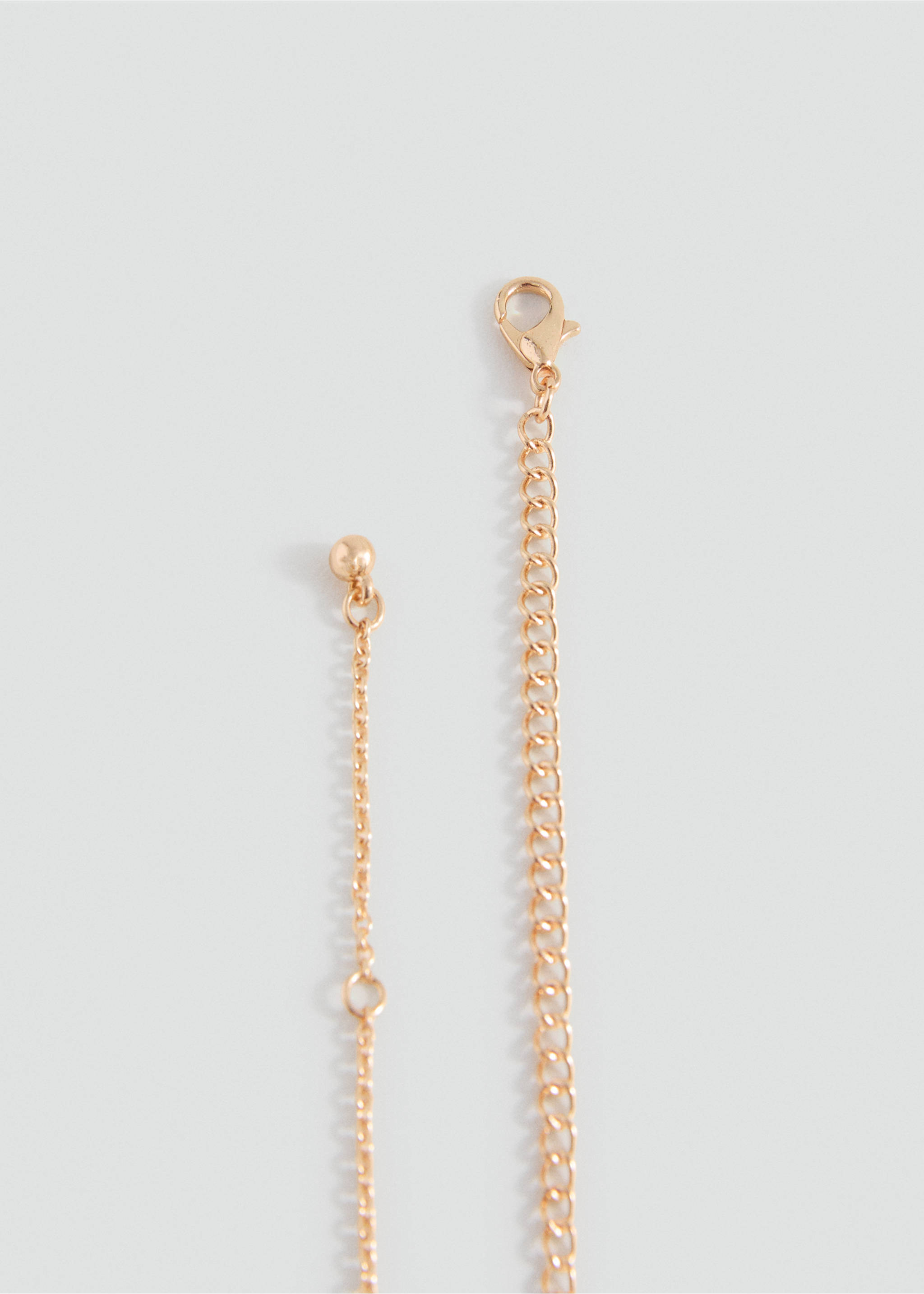 Beads pendant necklace - Details of the article 1, Gold. Ref: 17003817-00.